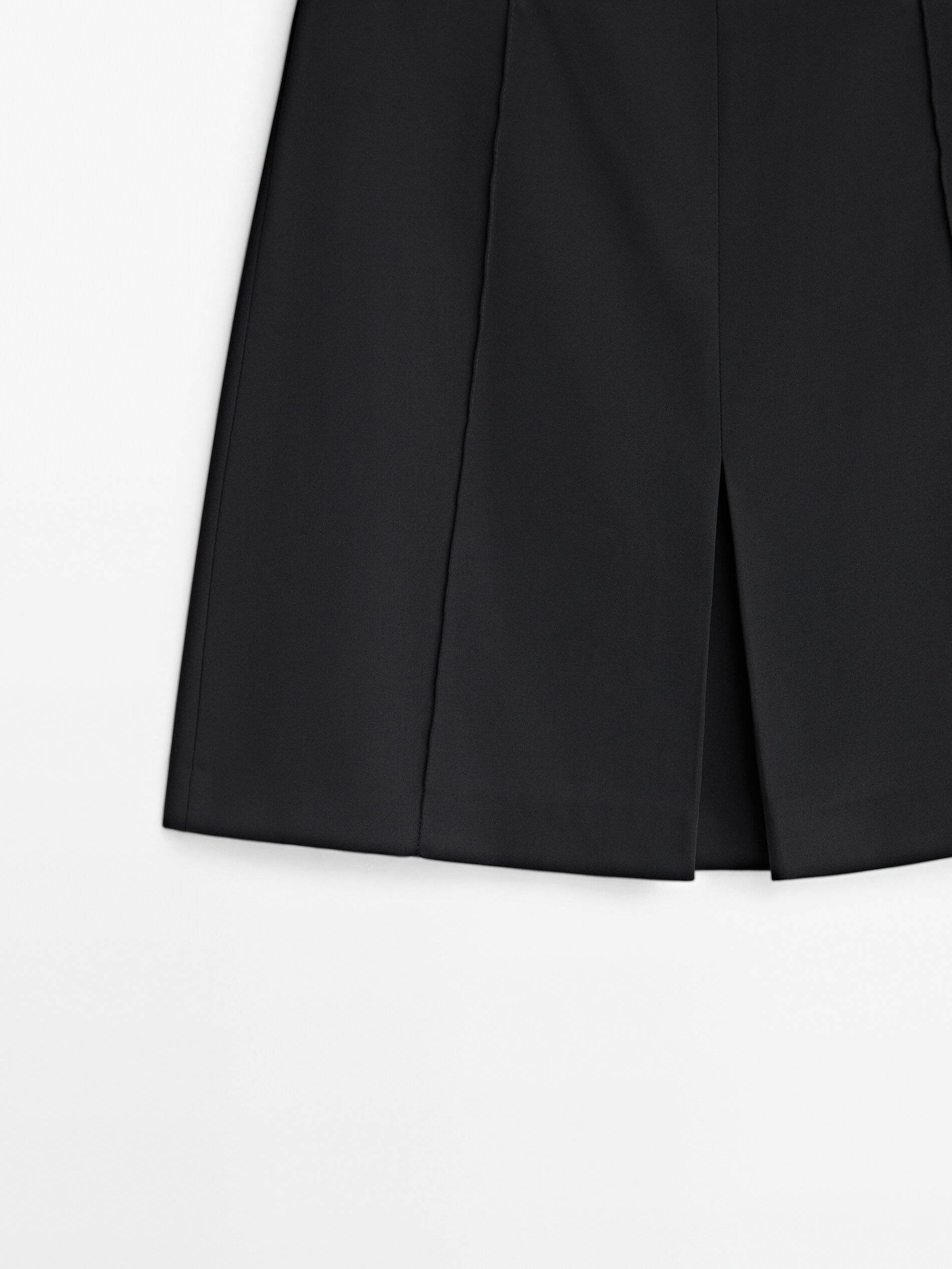 Pleated detail top mini skirt