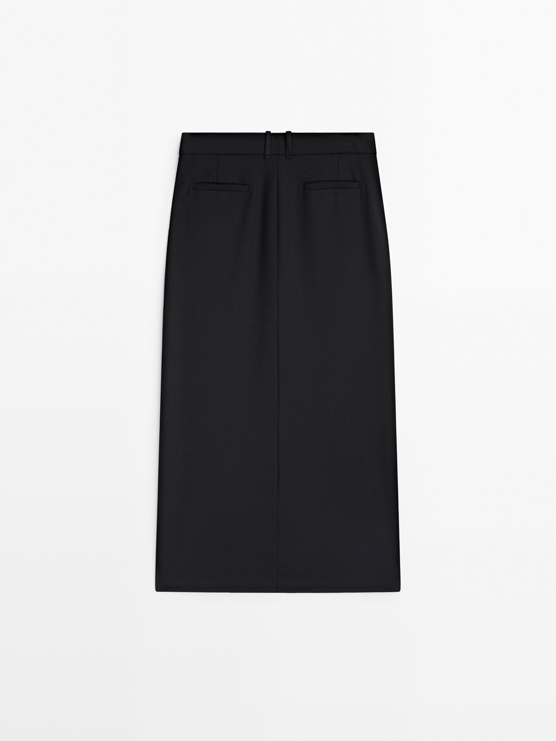 Matteau  Relaxed Tailored Skirt in Black  The UNDONE by Matteau
