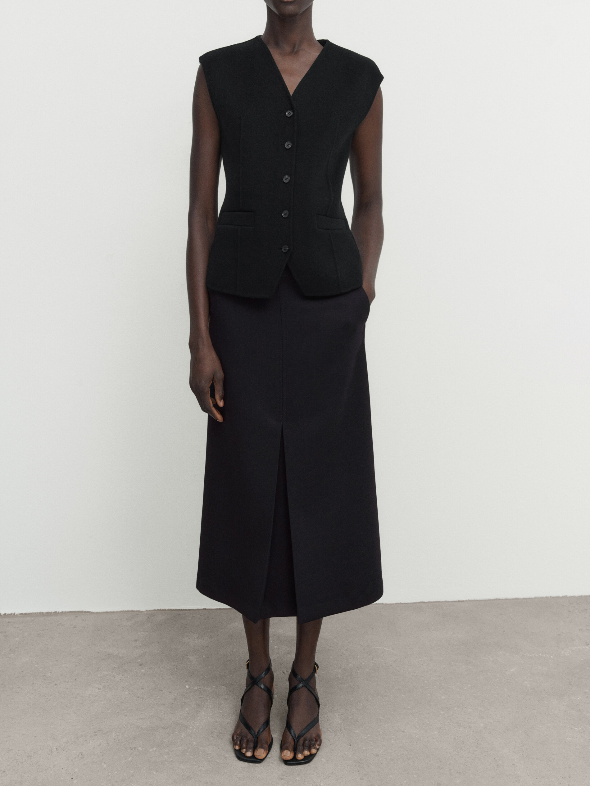 Jupe plissée 2025 massimo dutti