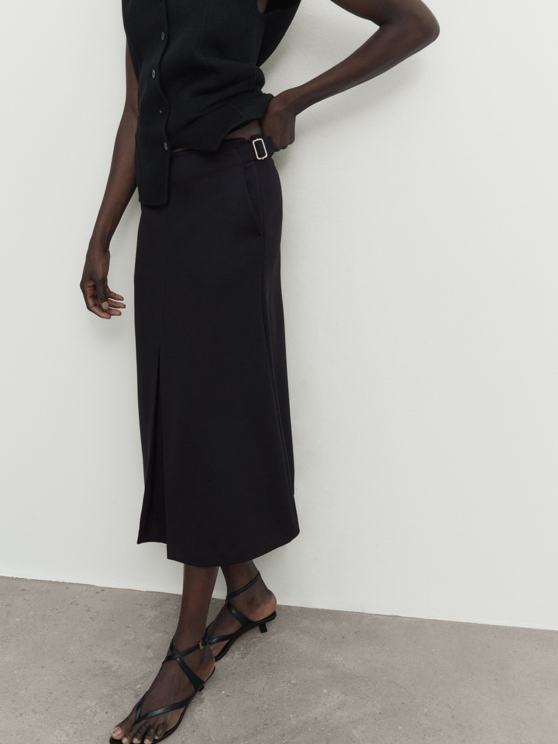 Jupe plissée hot sale massimo dutti