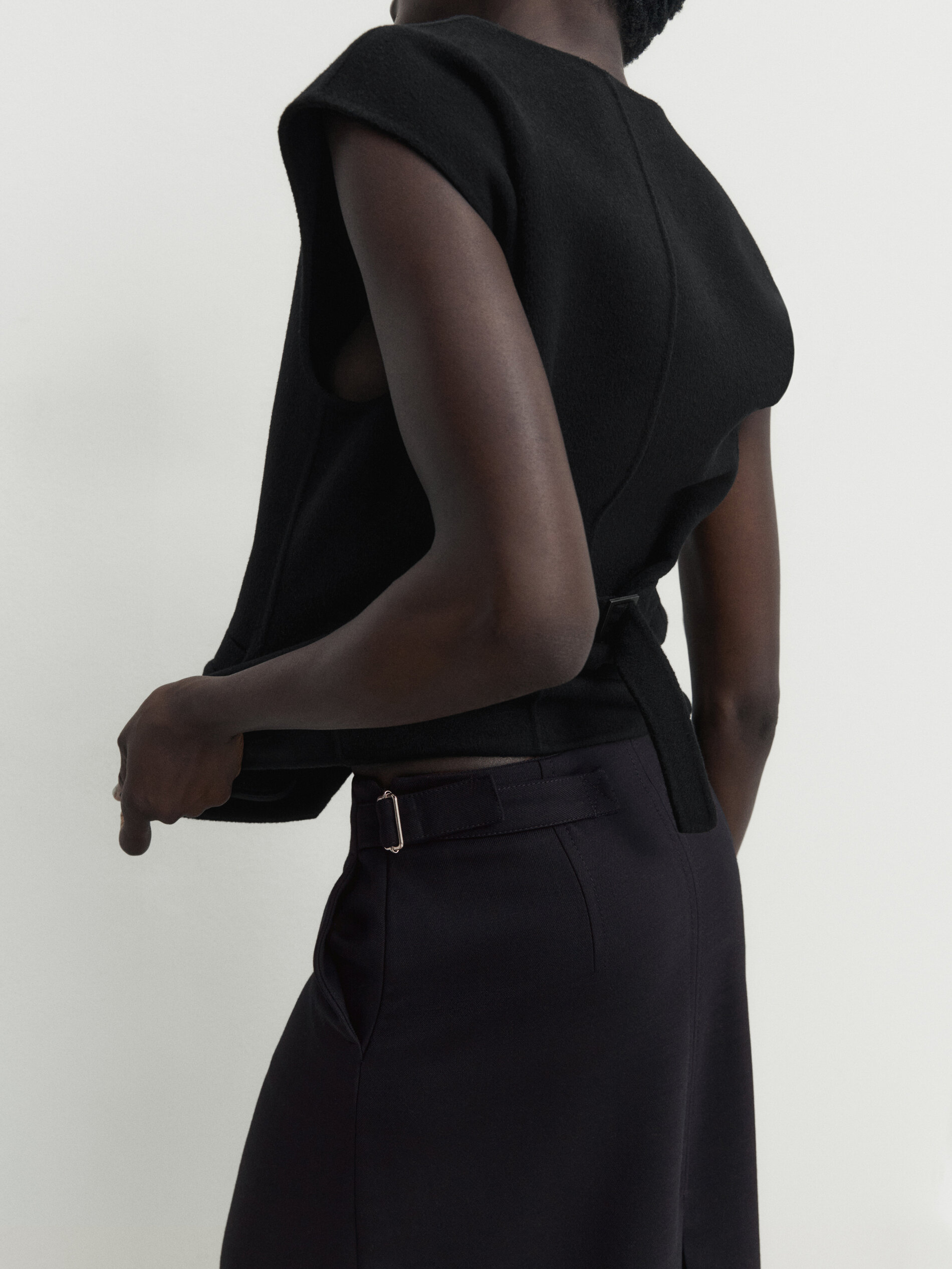 Jupe plissée 2025 massimo dutti