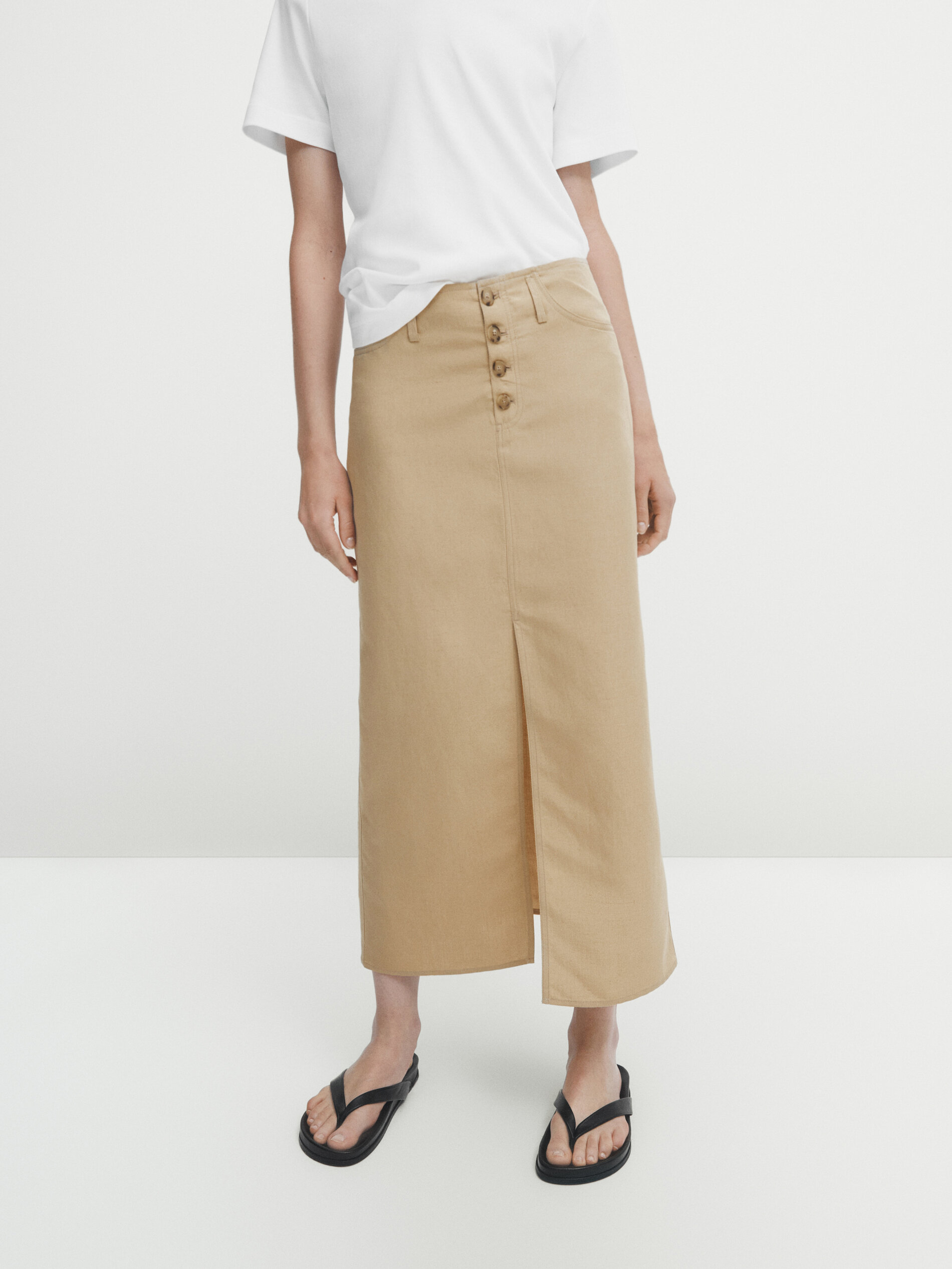 Midi pencil skirt lined online
