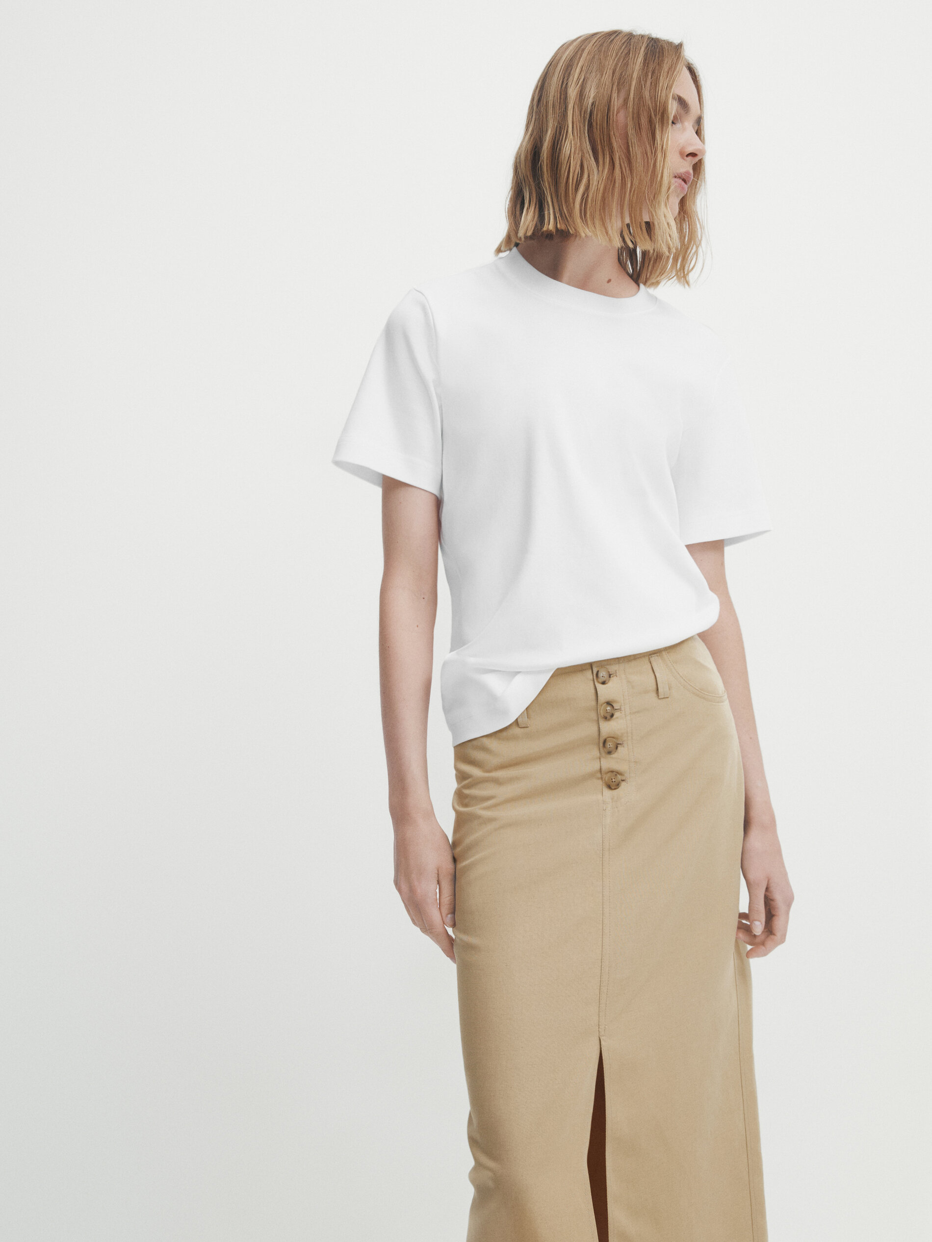 Jupe tube midi discount