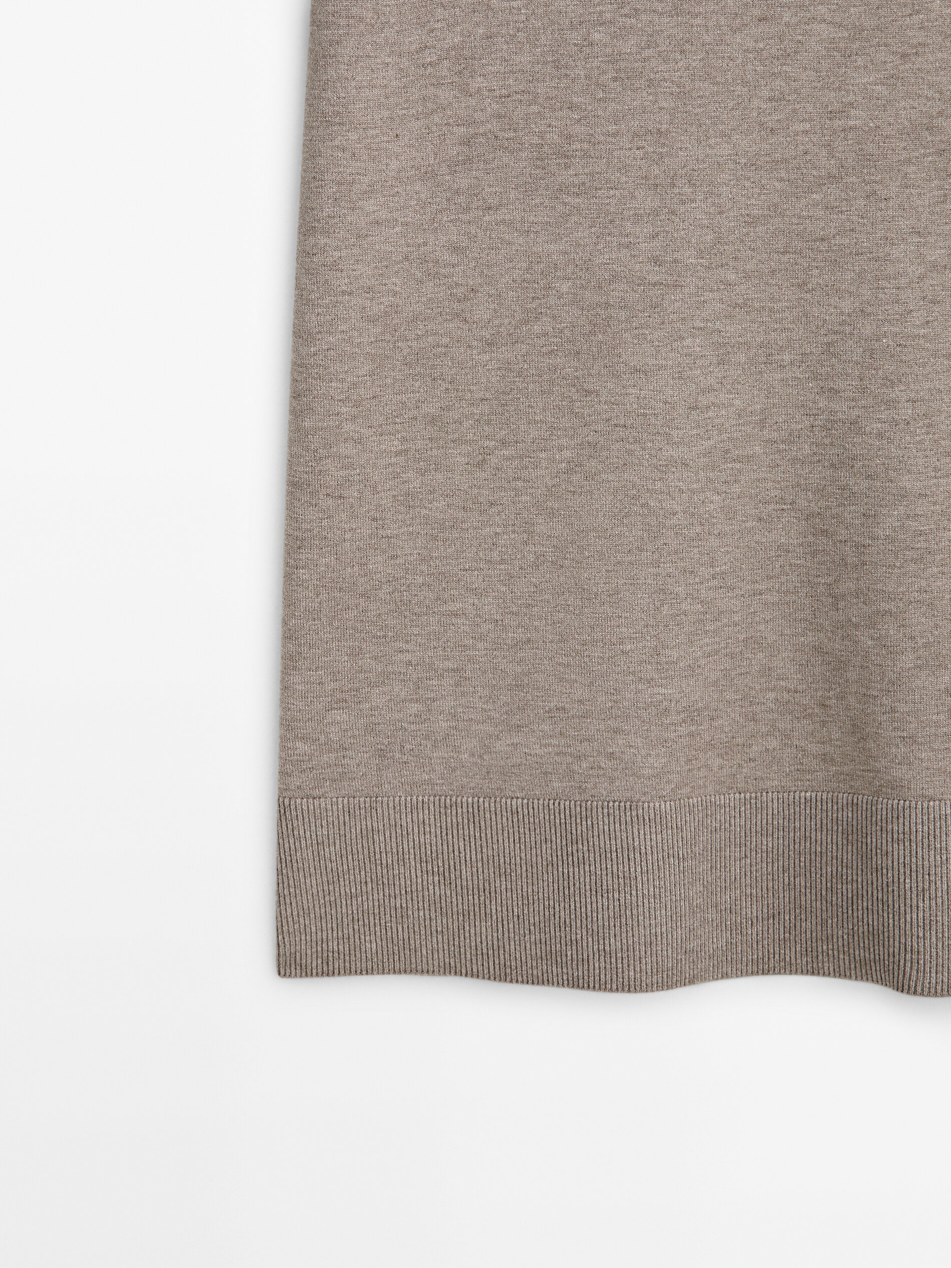 Knit midi skirt Mink Smart Skirts Massimo Dutti