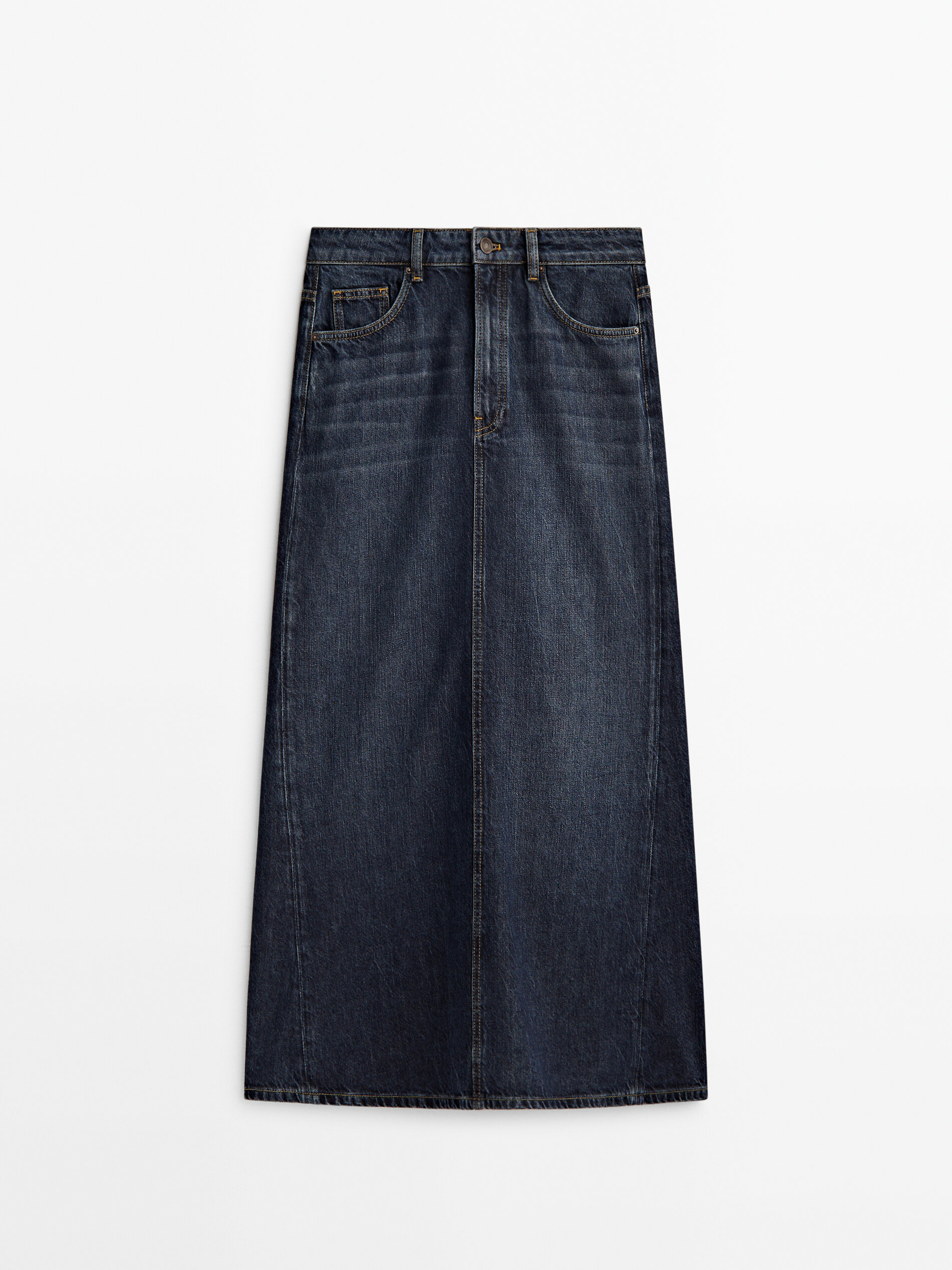Massimo dutti denim skirt online
