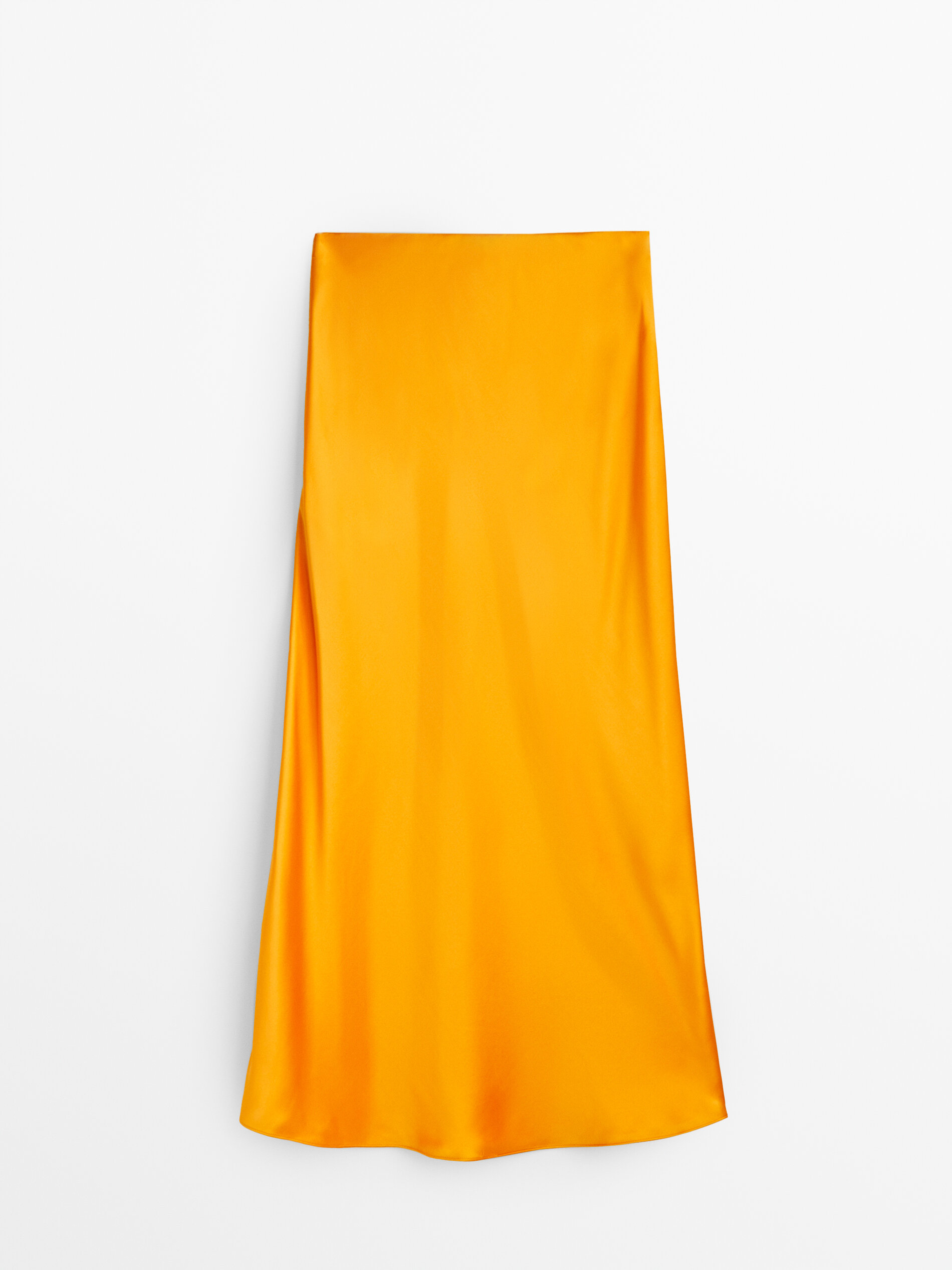 Mustard skirt silk online