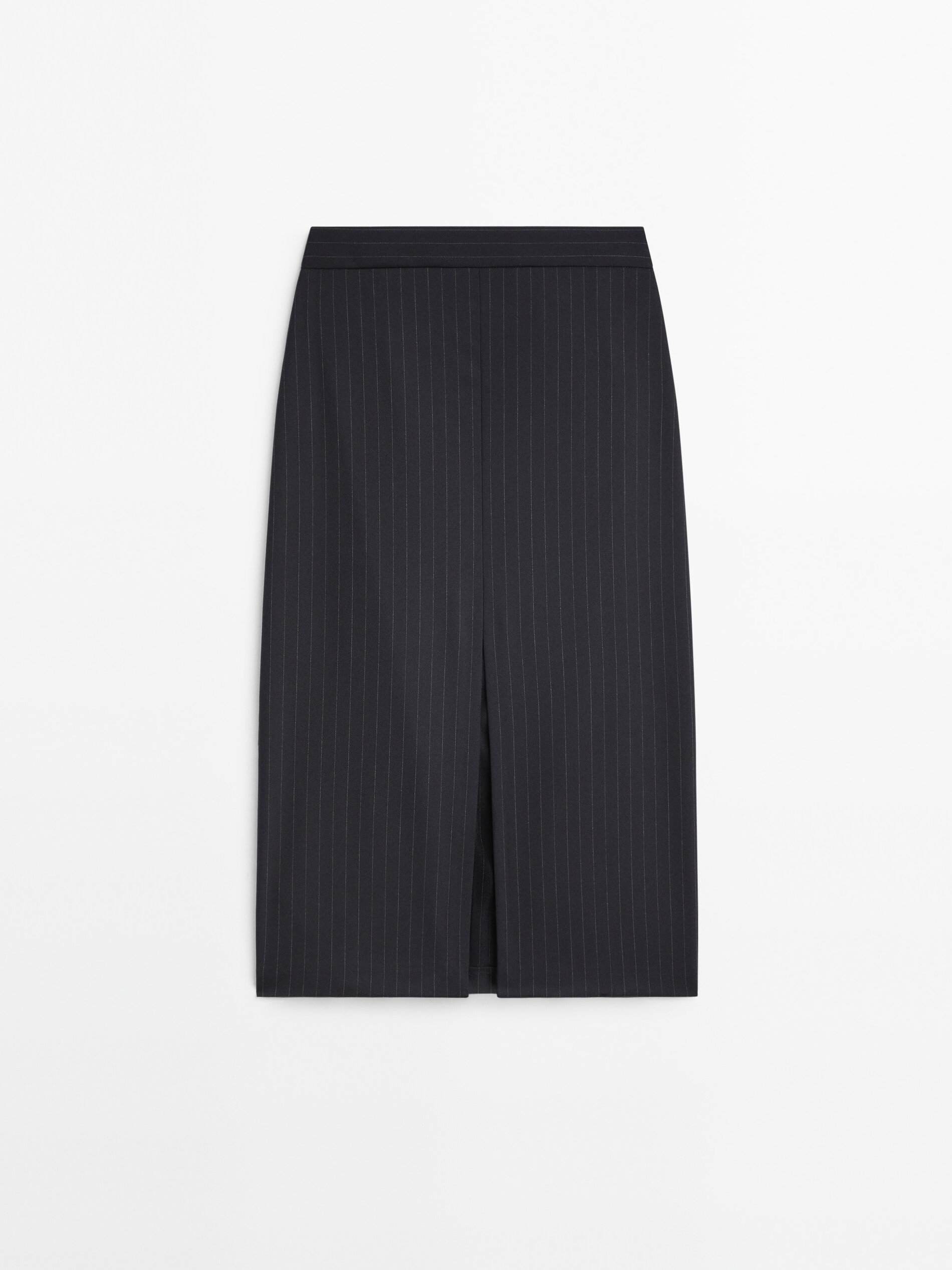 Massimo dutti white deals pleated skirt