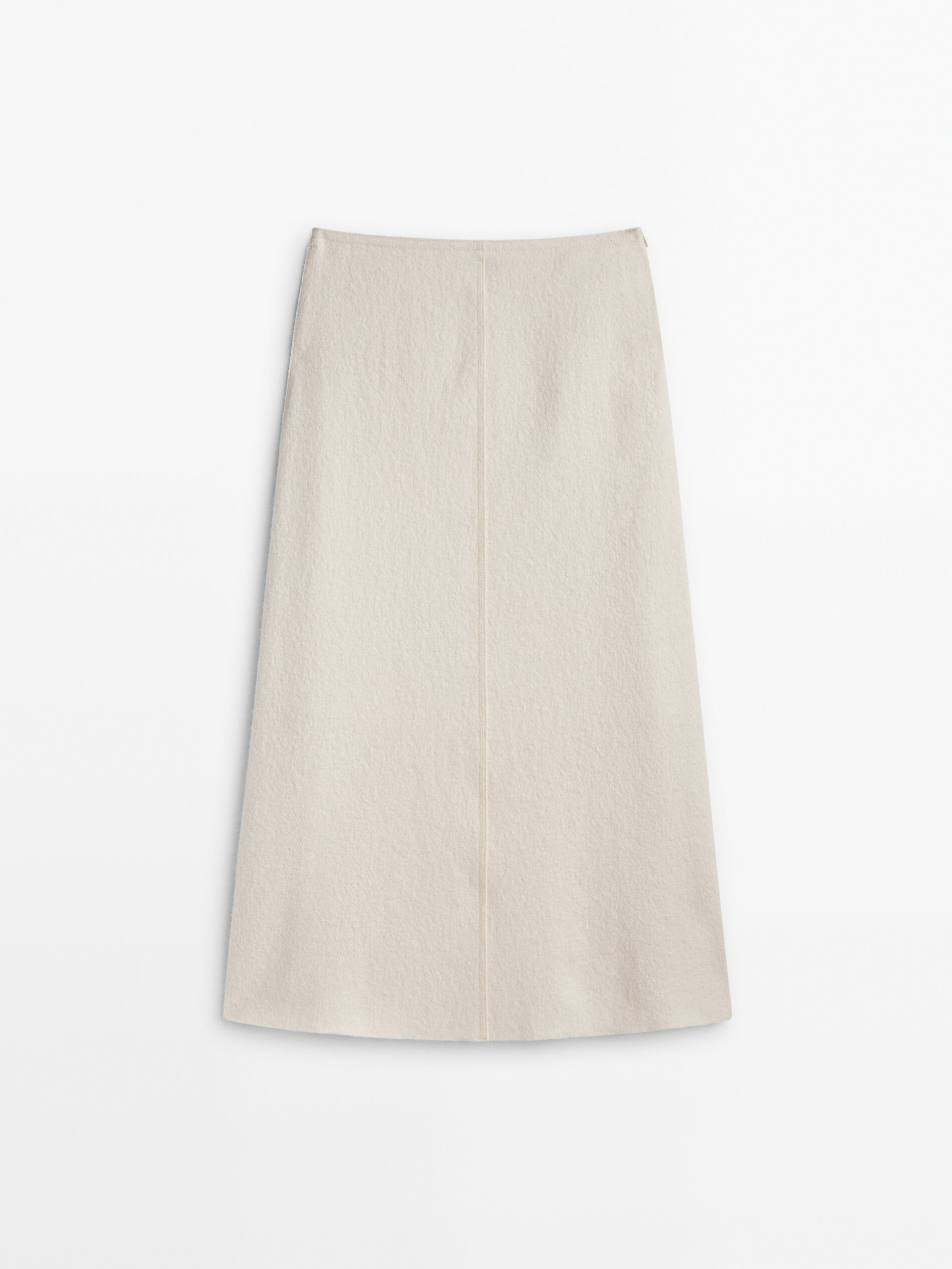 Jupe midi en laine m lang e