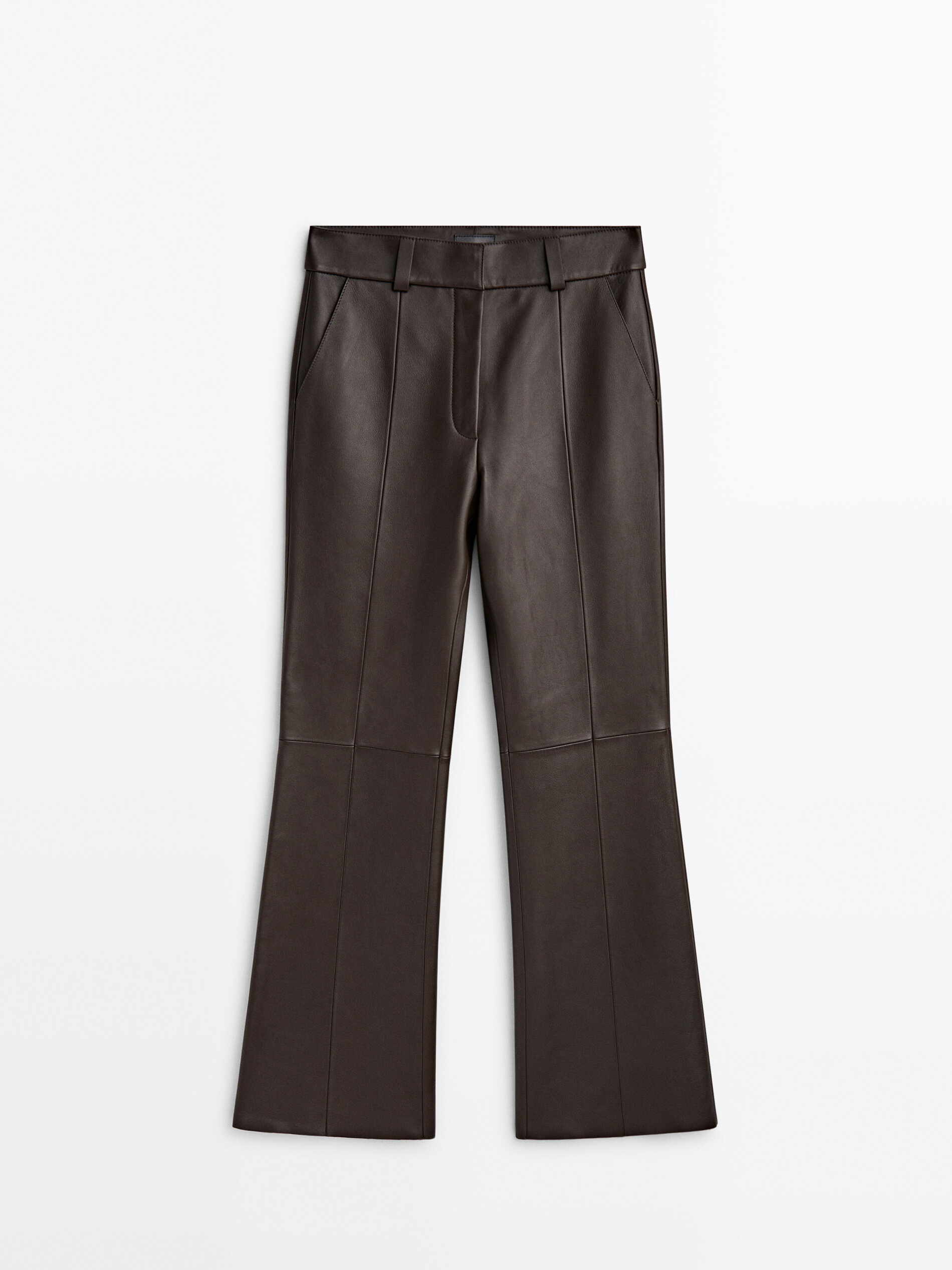 Massimo dutti leather store pants