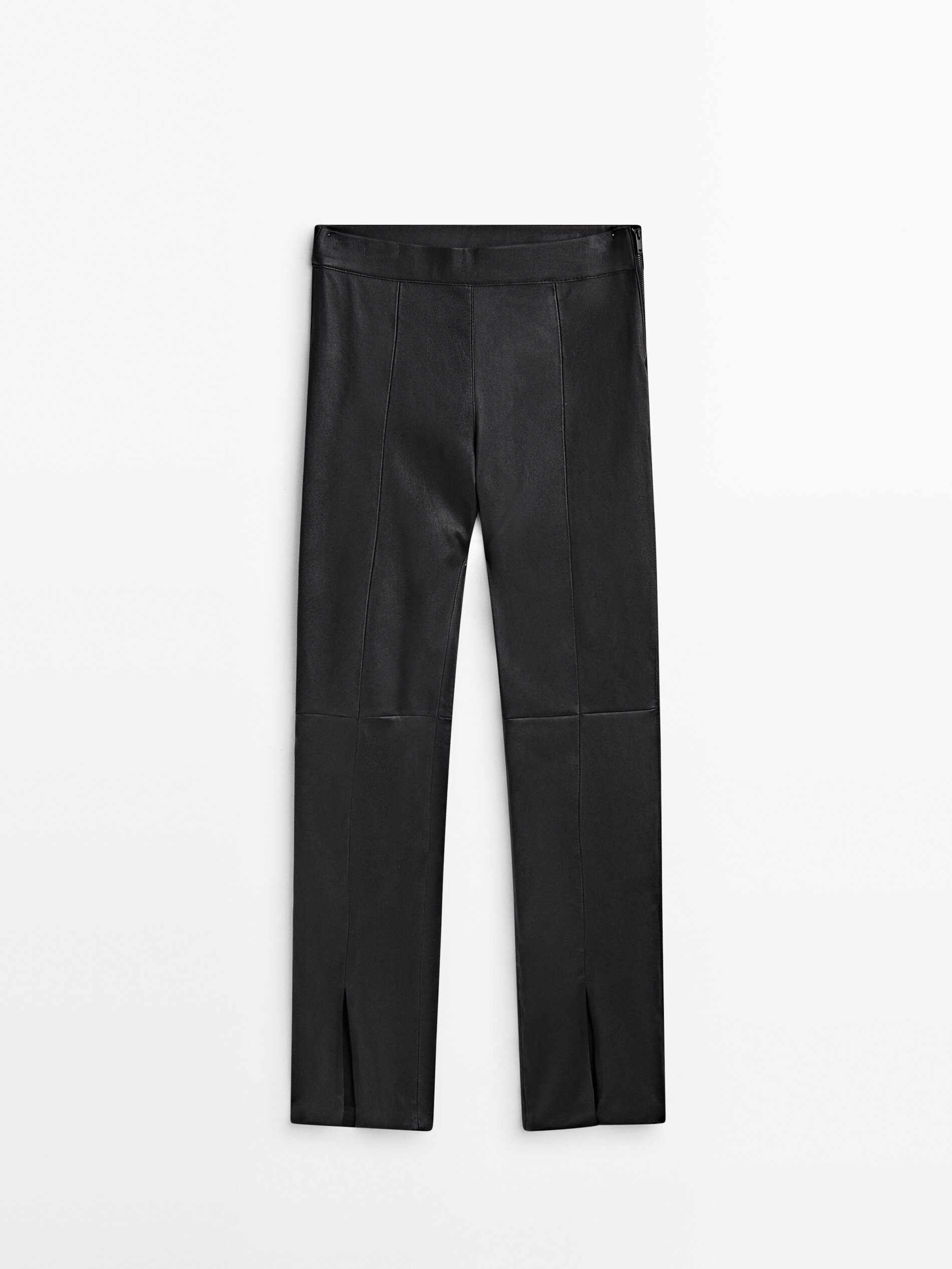 Pantalon cheap cuir fendu