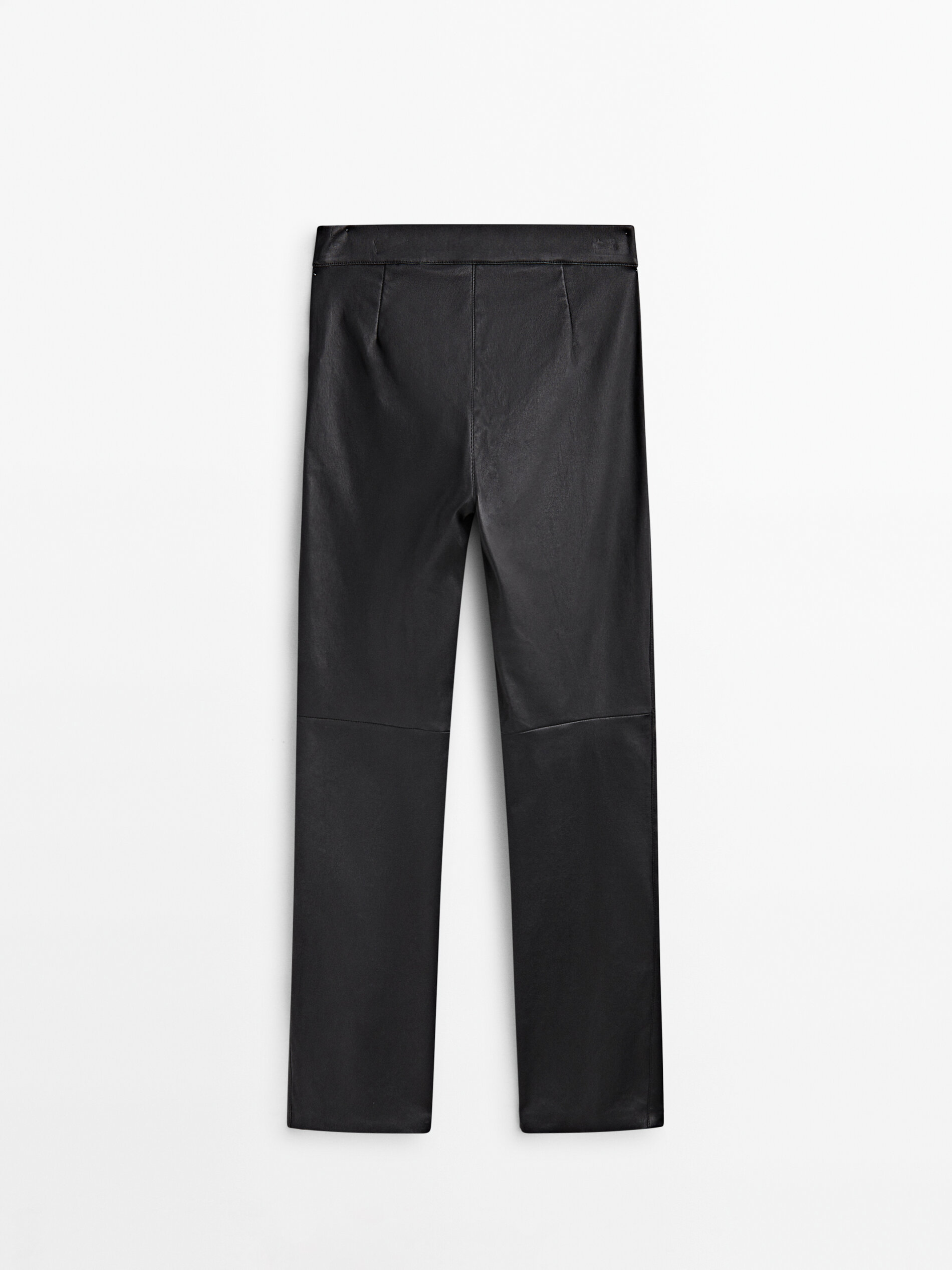 Massimo dutti leather best sale pants