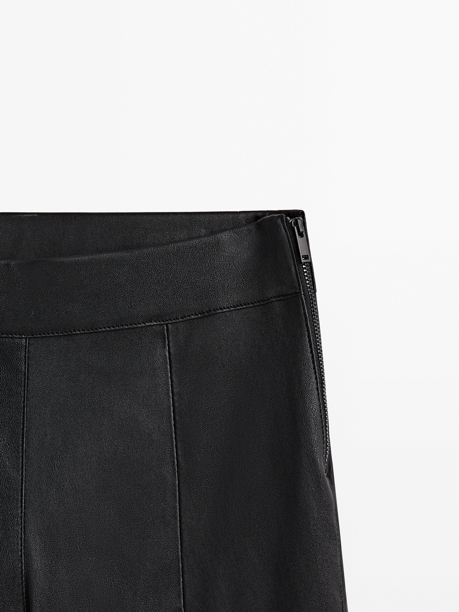 Pantalon cuir massimo dutti sales