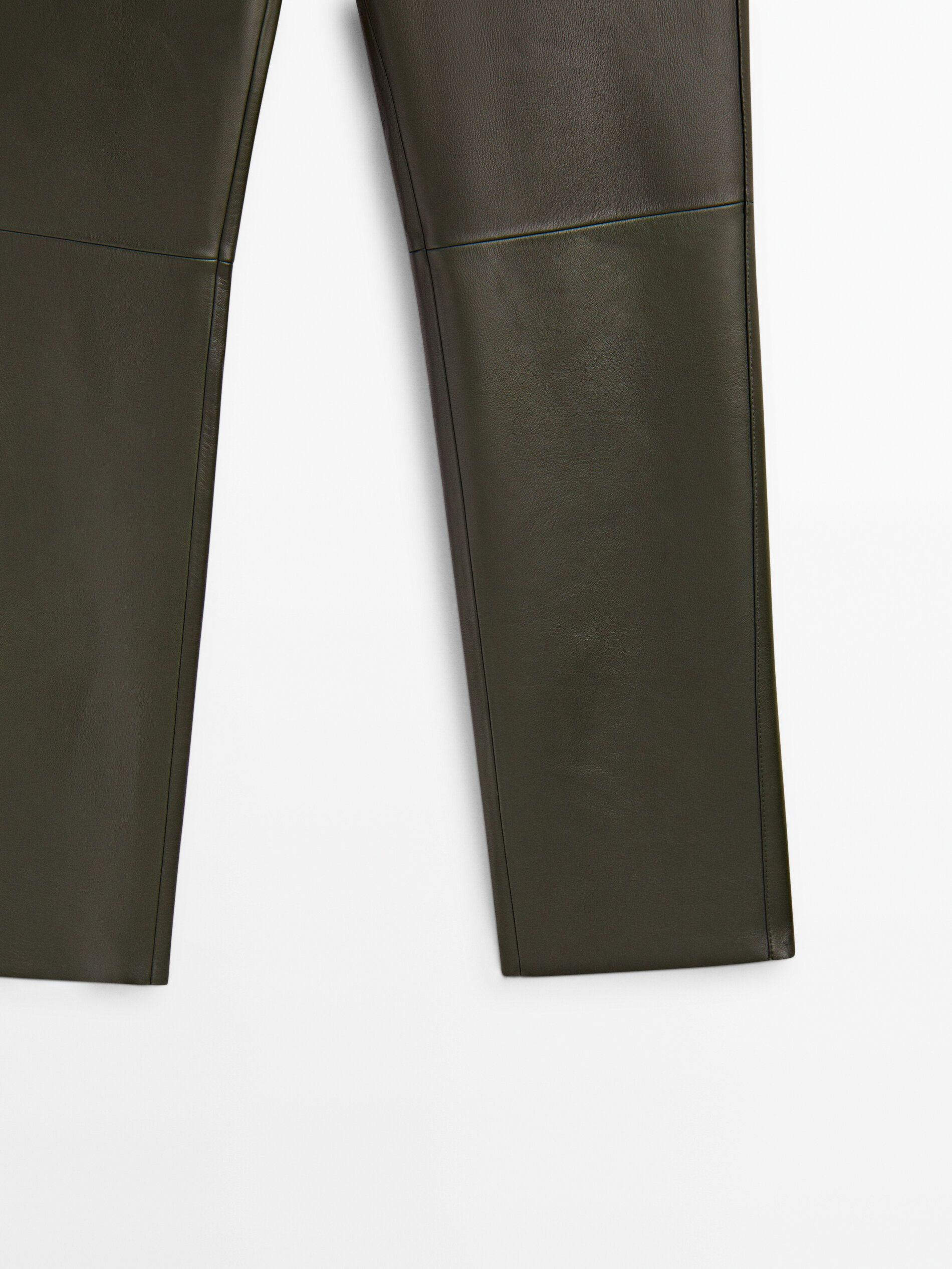 Massimo dutti leather trousers top