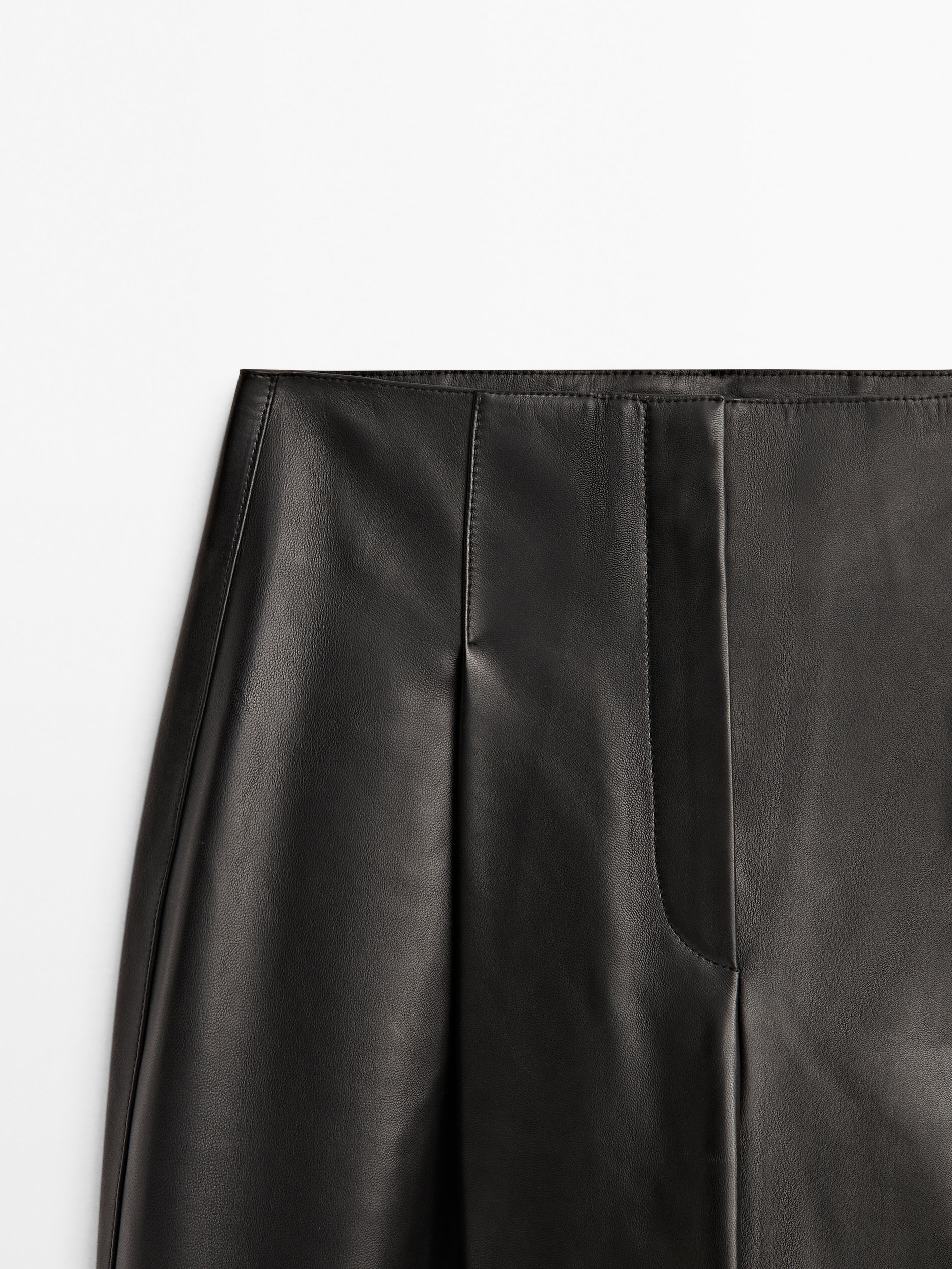 Massimo dutti leather trousers top