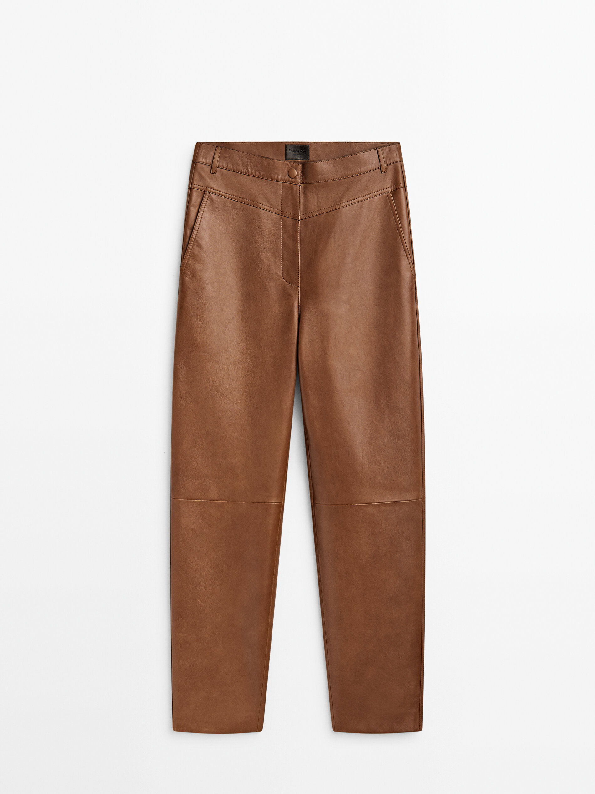 Pantalon cuir sales massimo dutti