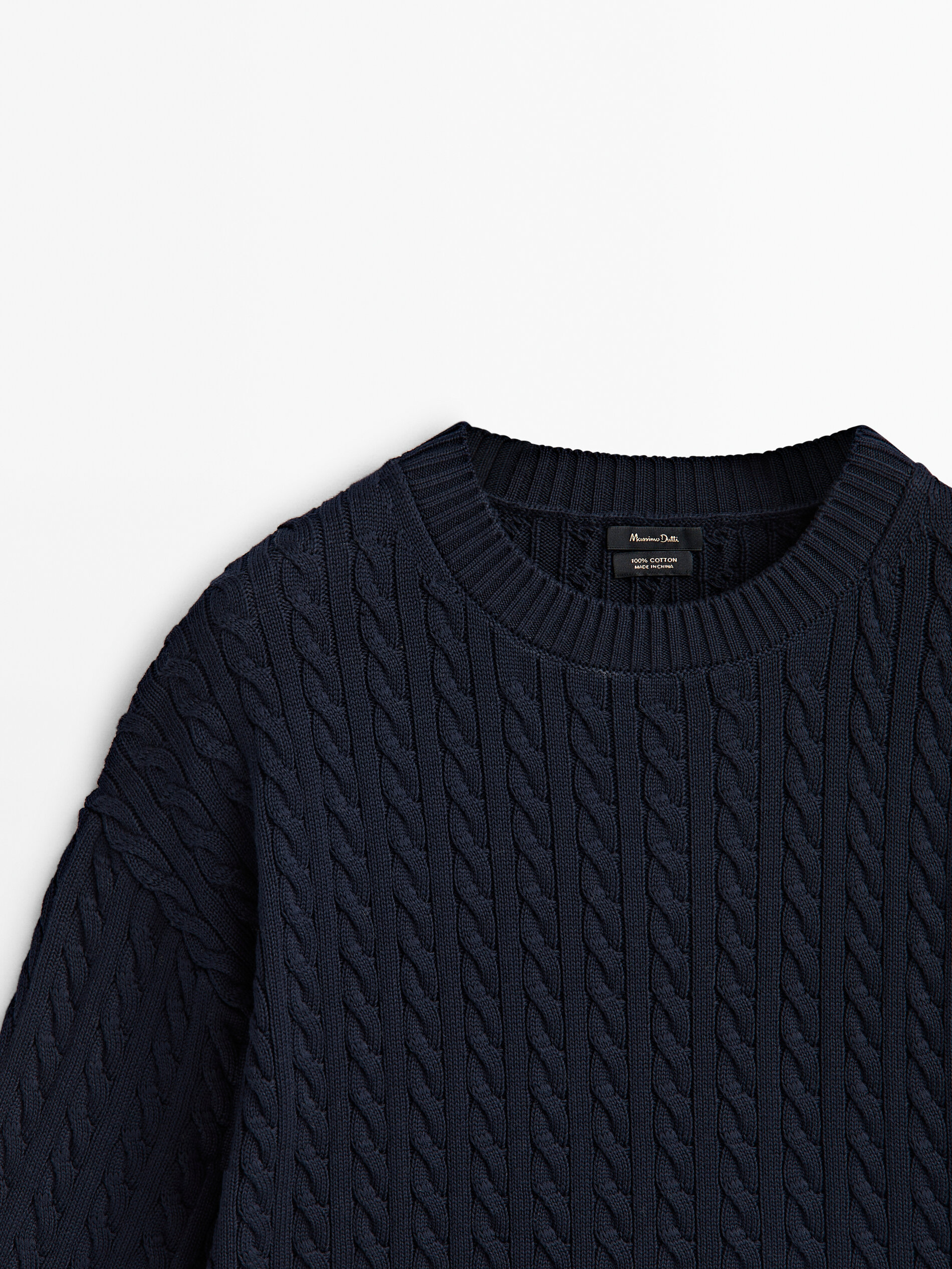 Massimo dutti deals cable knit sweater
