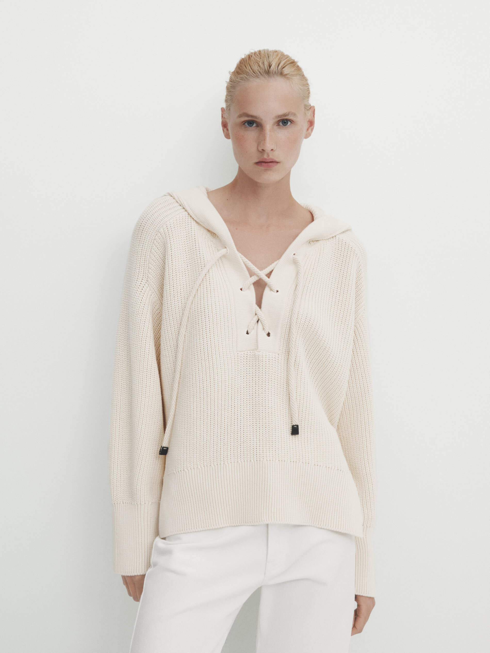 Massimo dutti shop white sweater