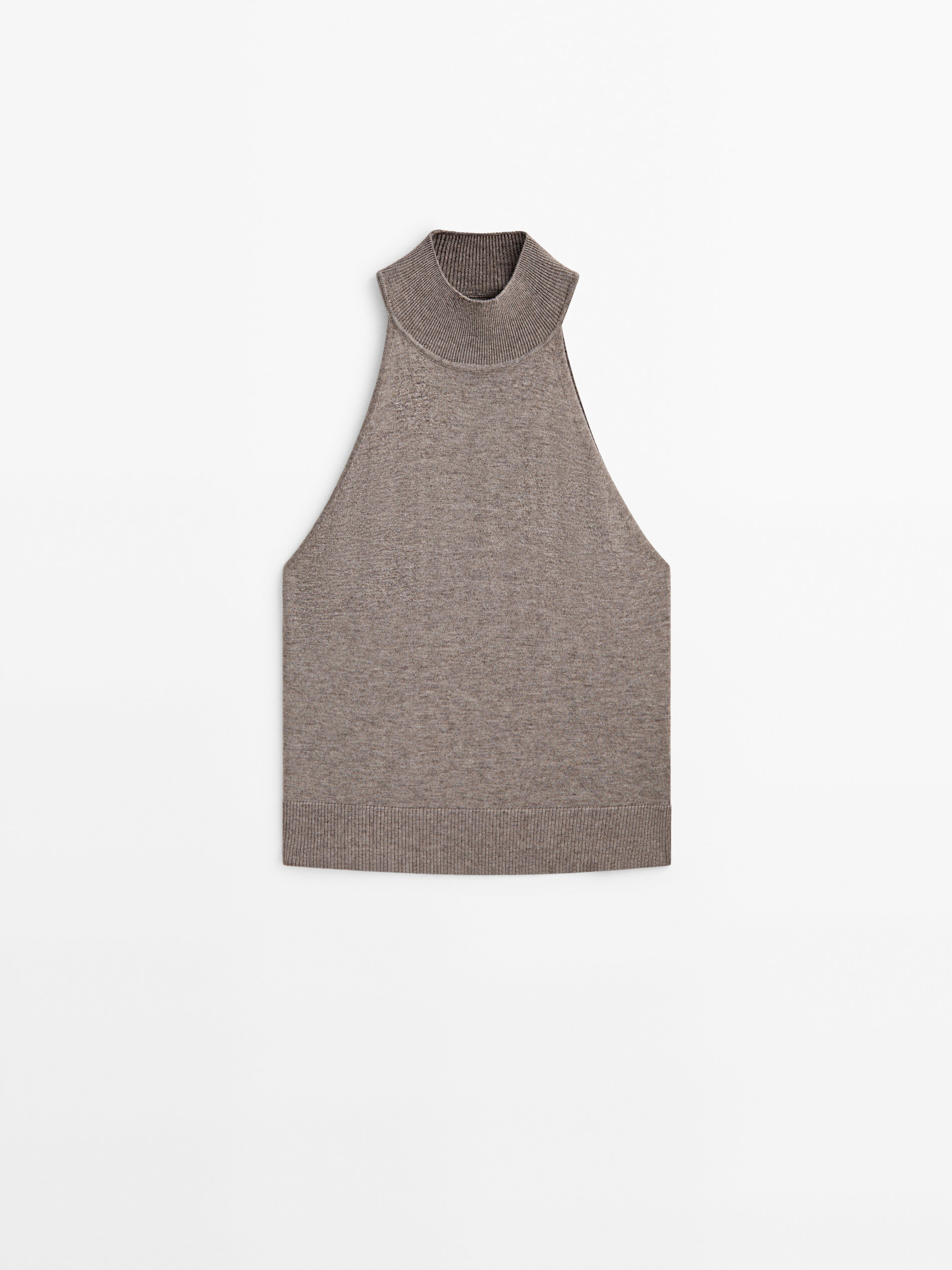 Top in maglia a mezzo collo