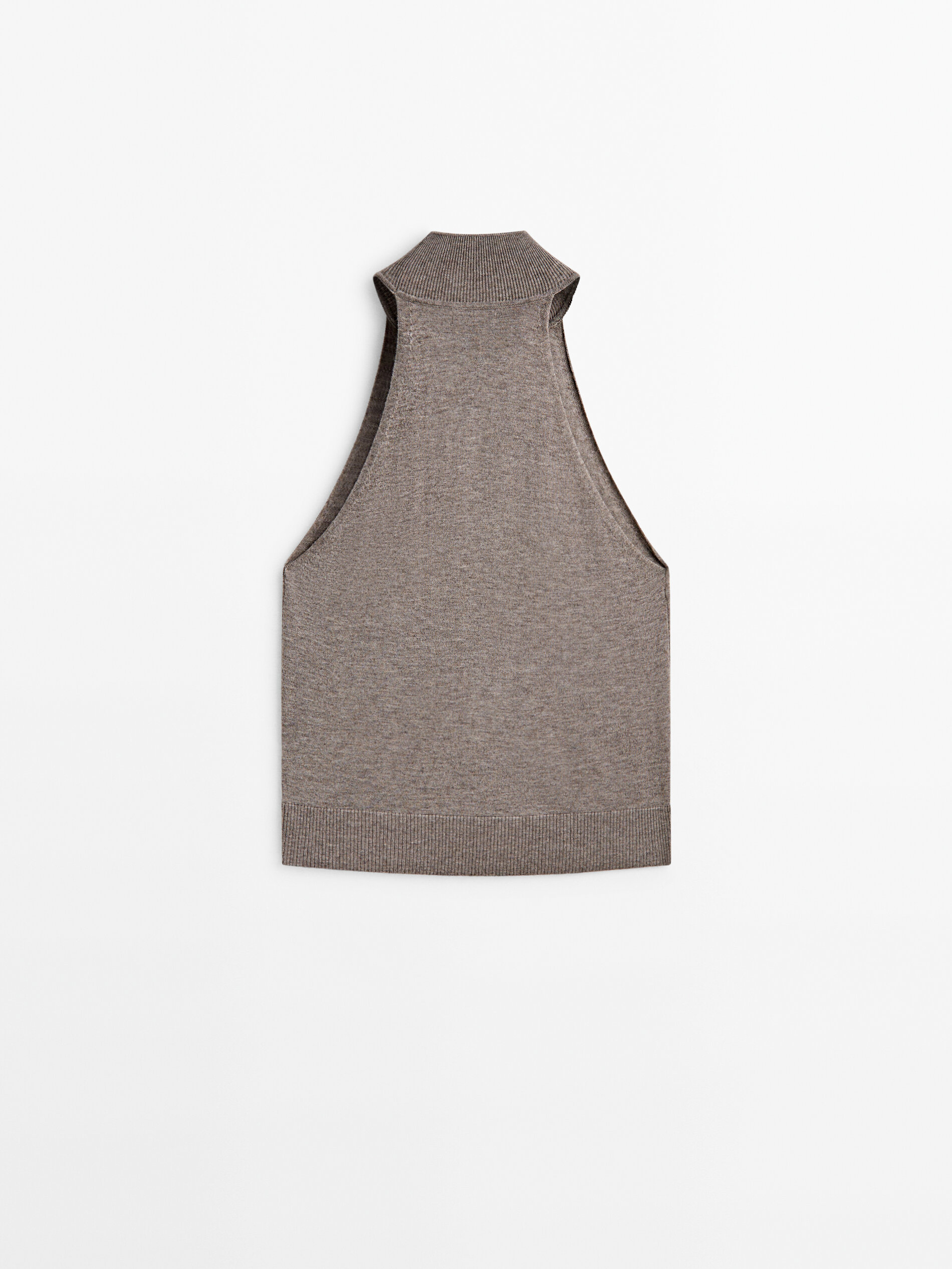 Mock turtleneck knit top