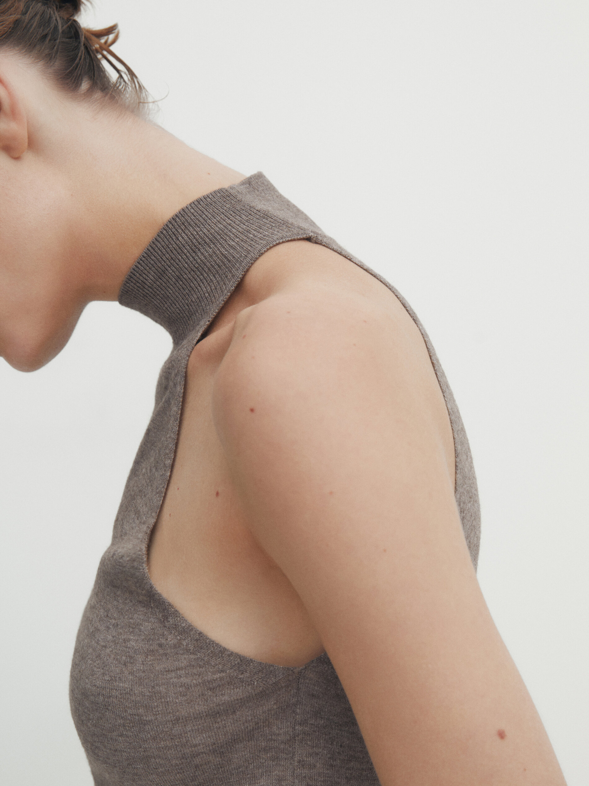 Mock turtleneck tank top deals