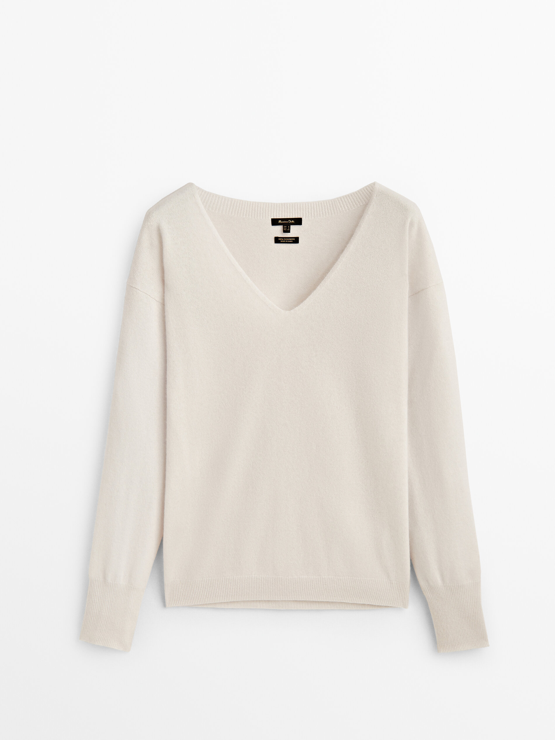 100% cashmere v-neck sweater ICE