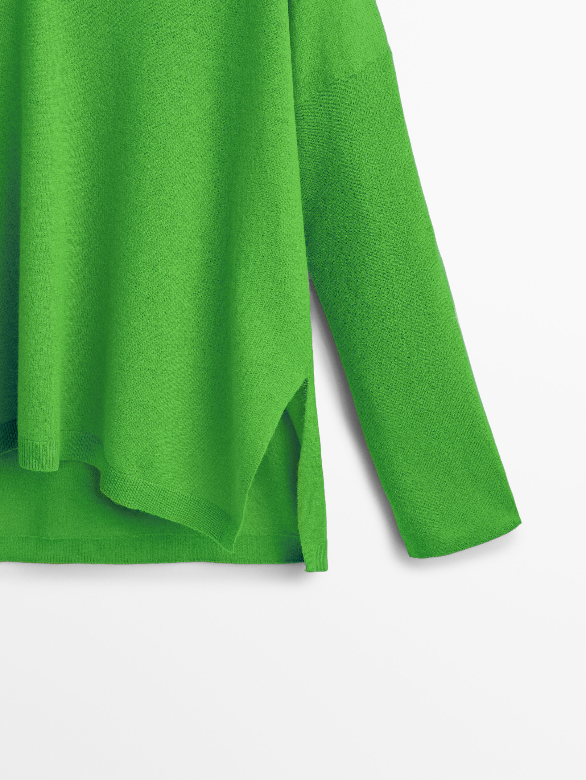 Wool blend cape sweater Neon Green Neon Fuchsia Turquoise