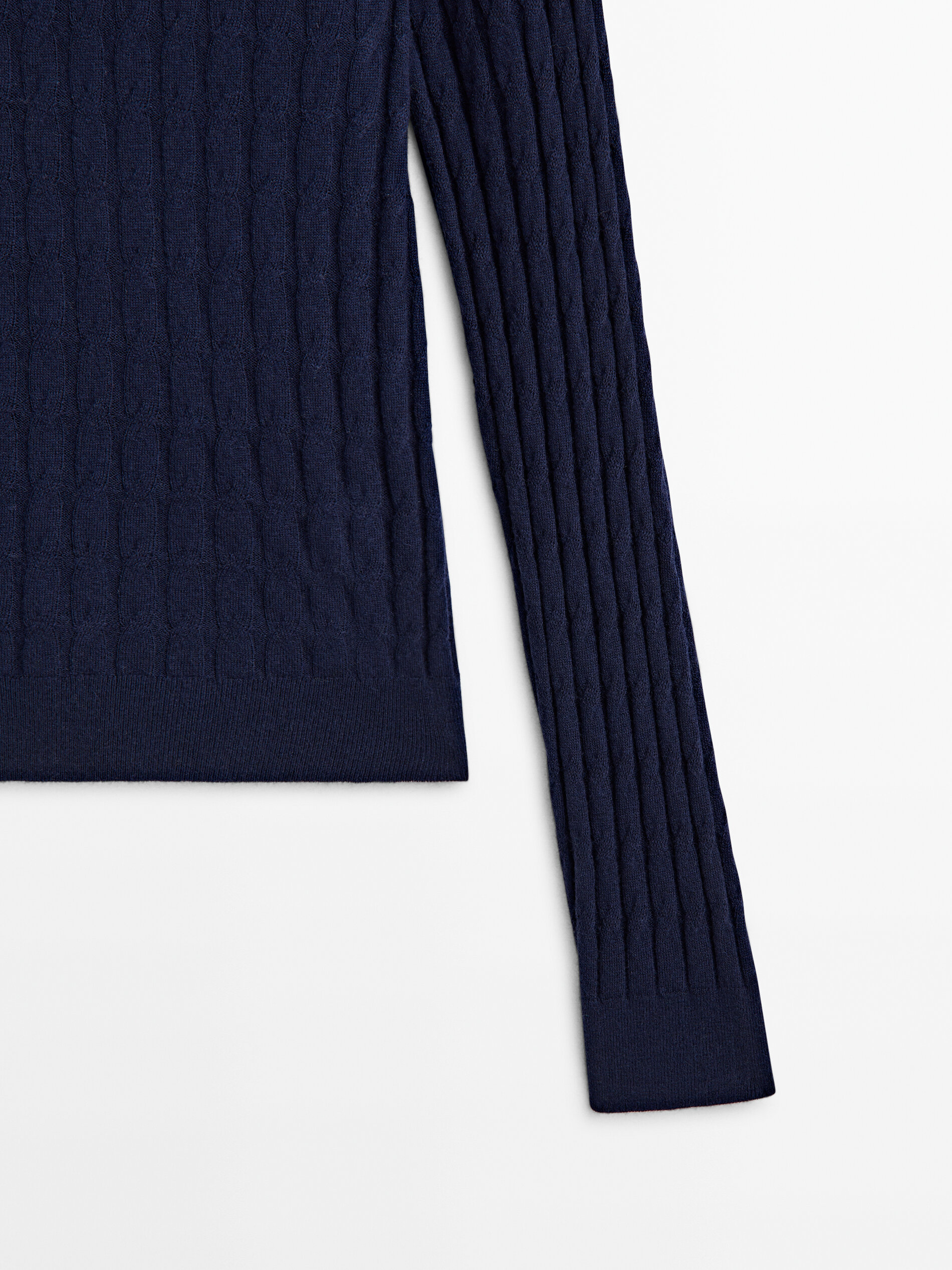 Massimo dutti cable knit sweater shop