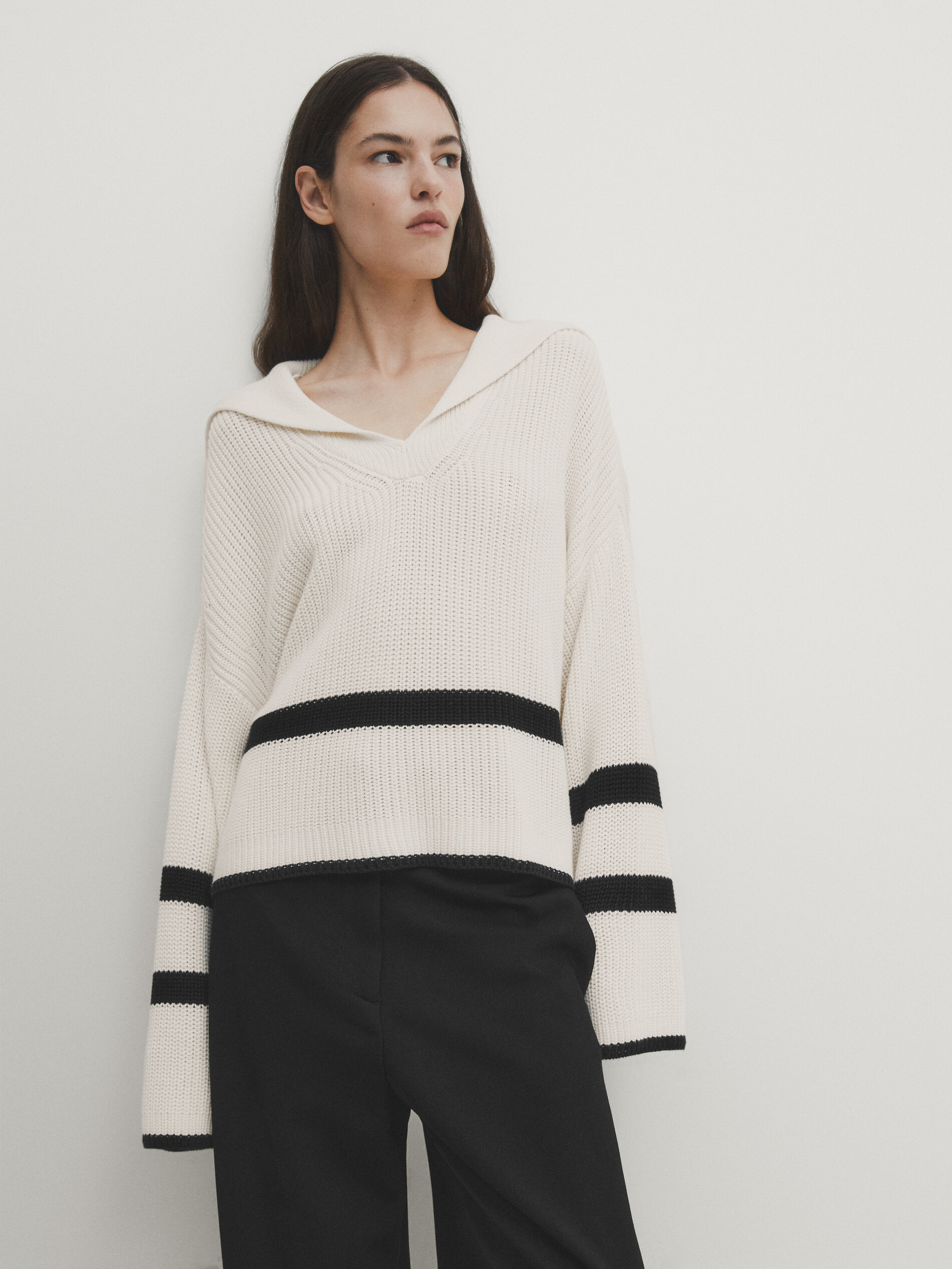 Massimo dutti sale white sweater