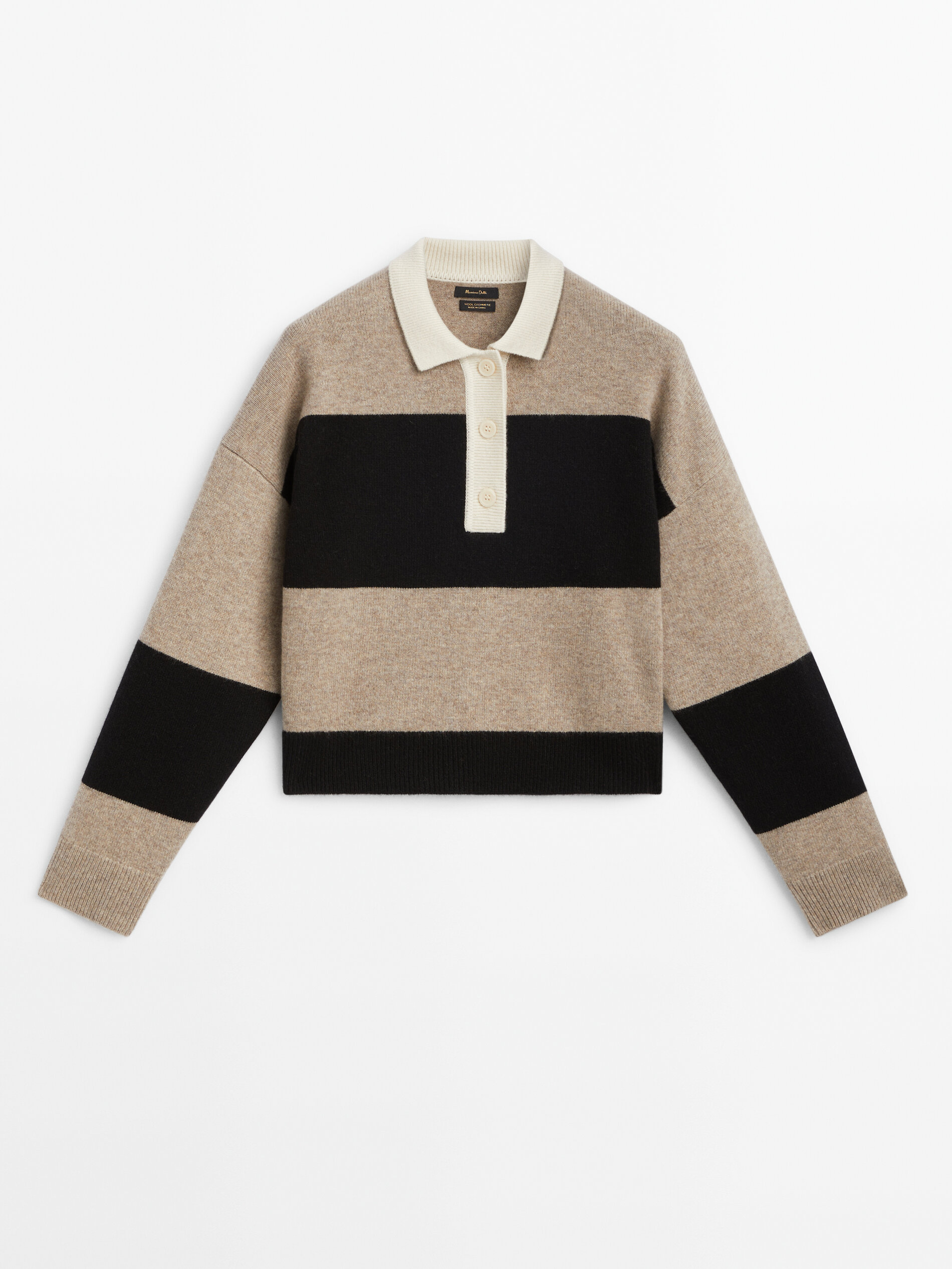 Sweater with polo best sale collar