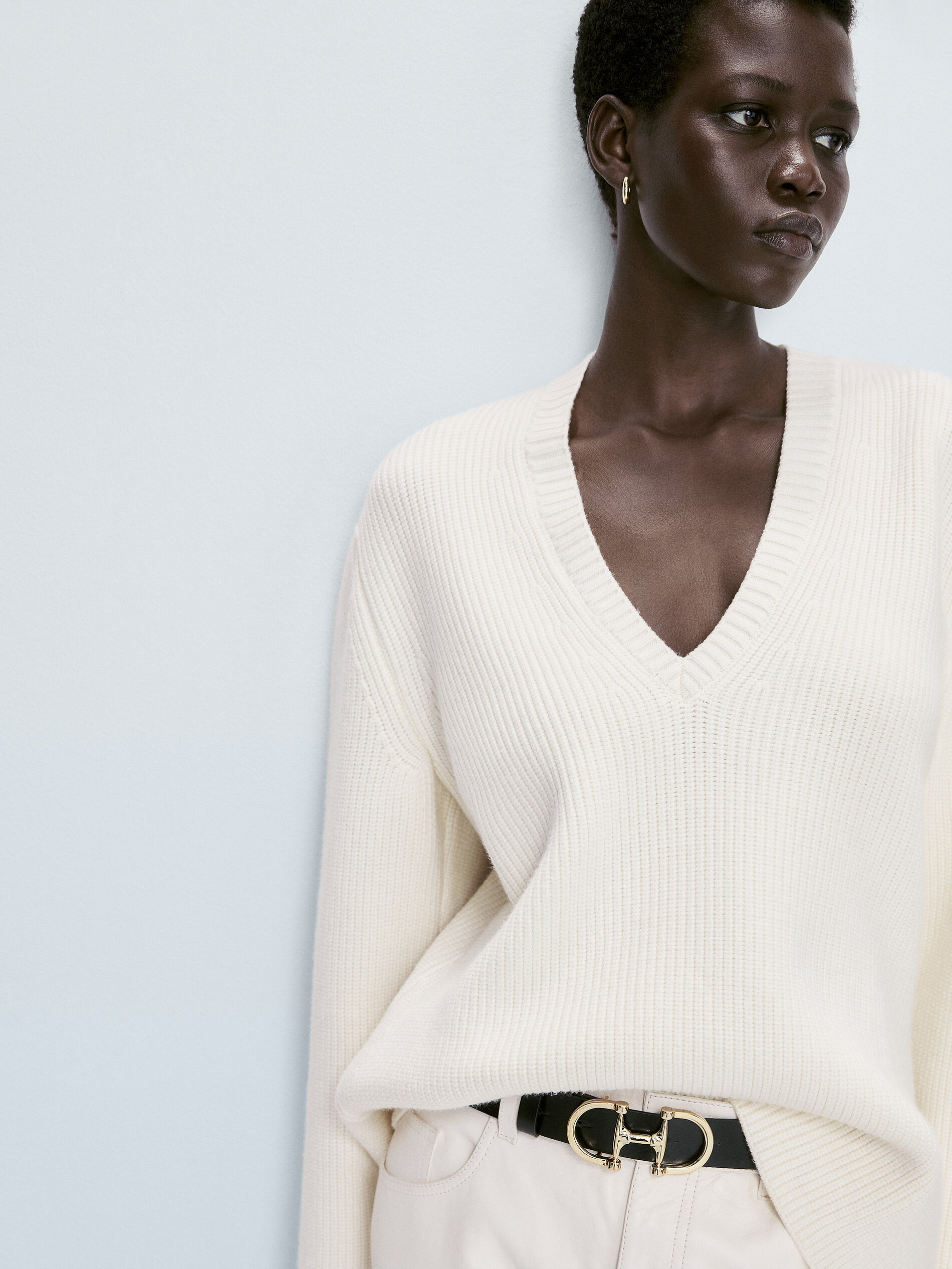 Knit deals v neck