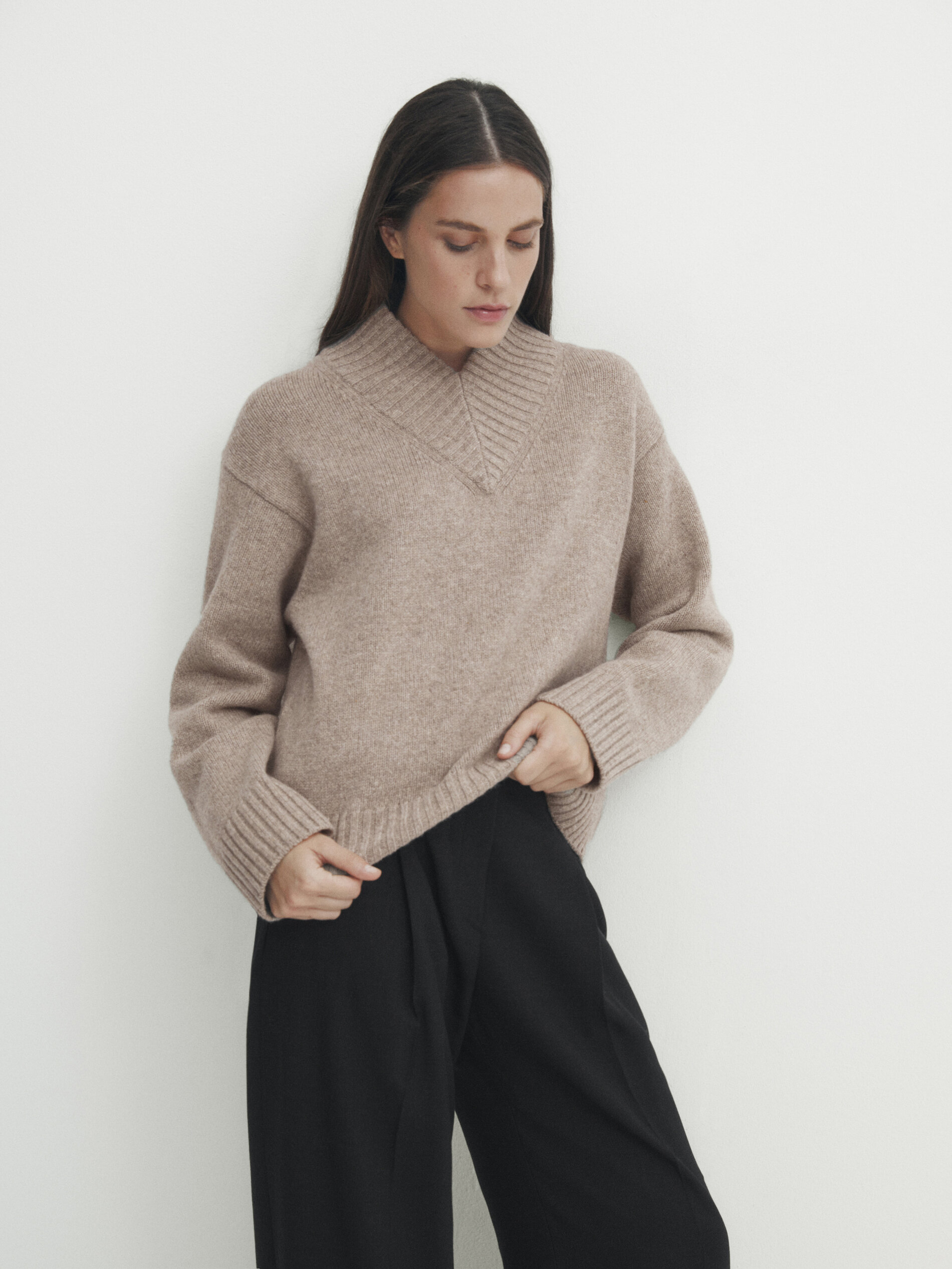 High neck hotsell wool sweater