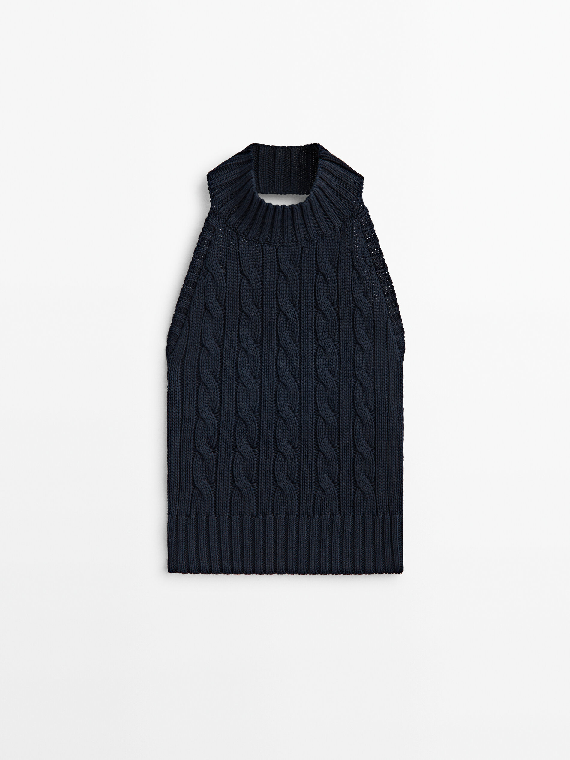 Massimo dutti cable knit sweater online