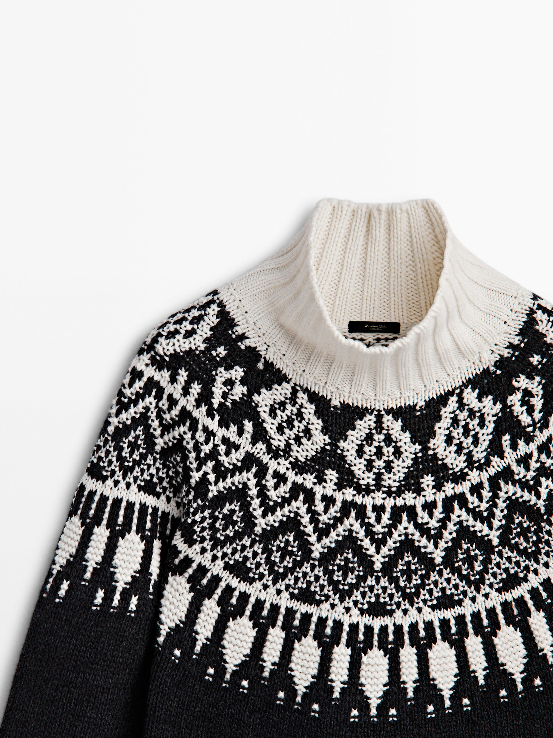 Massimo dutti clearance jacquard sweater