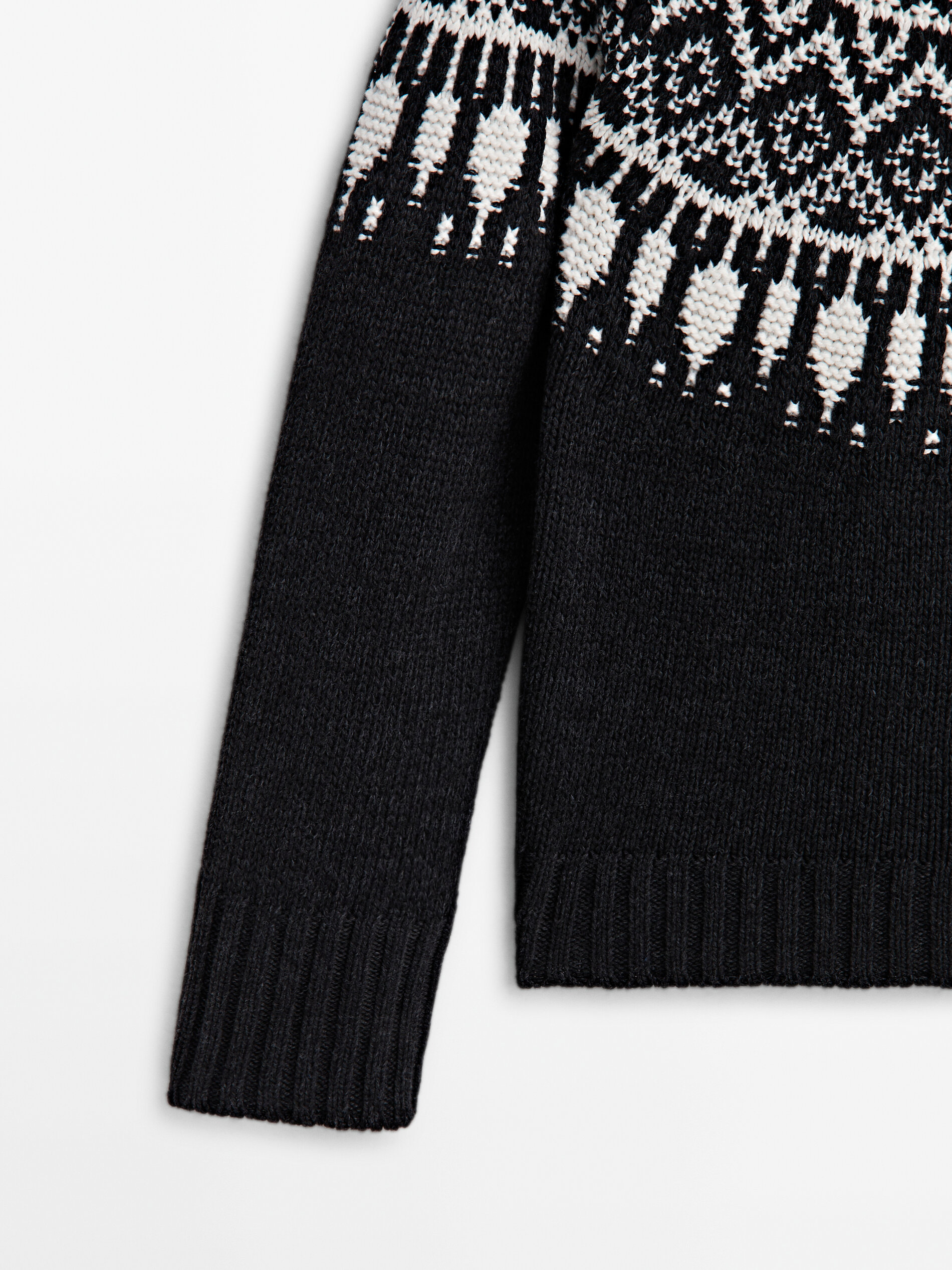 Massimo dutti clearance jacquard sweater