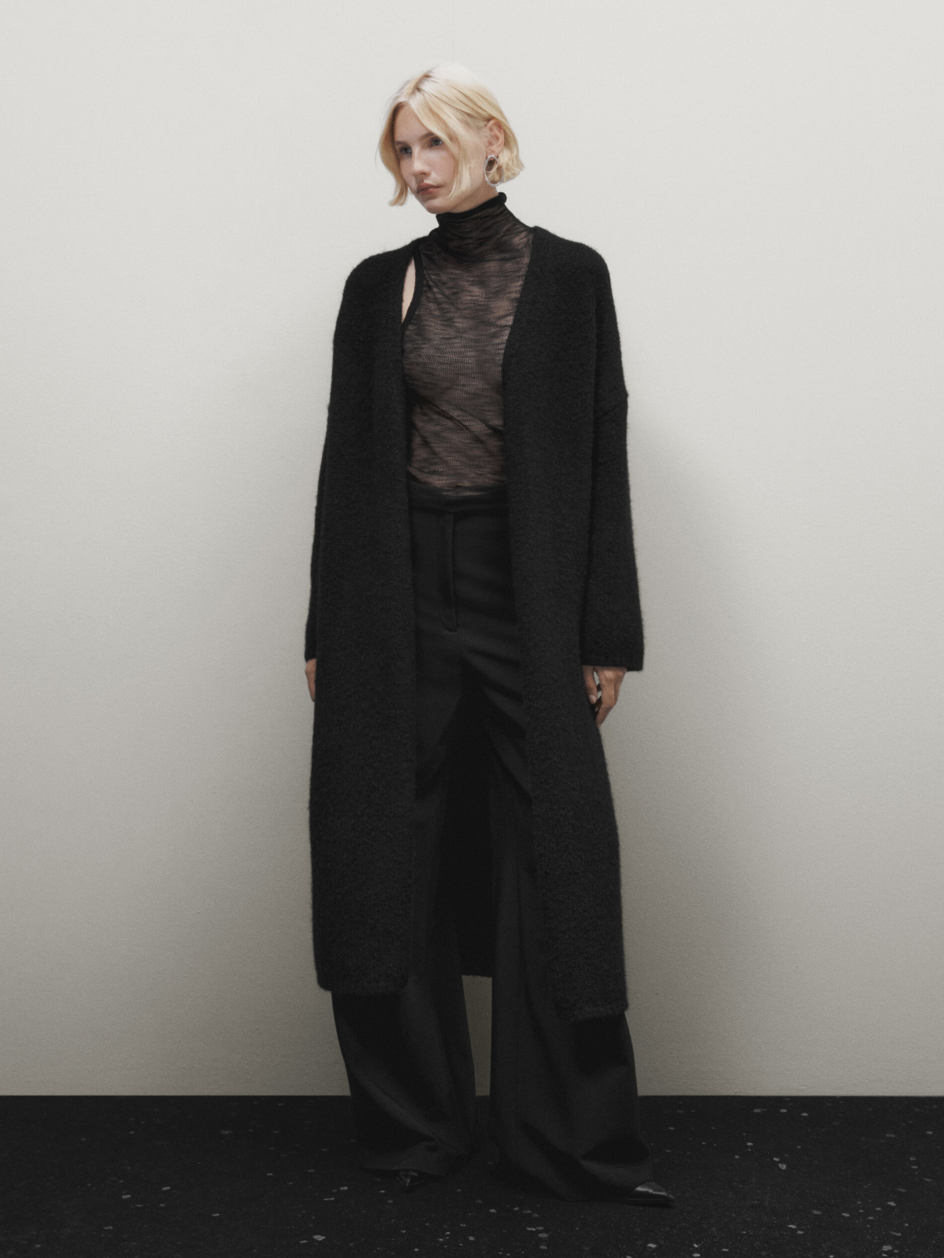Massimo dutti 2025 long cardigan