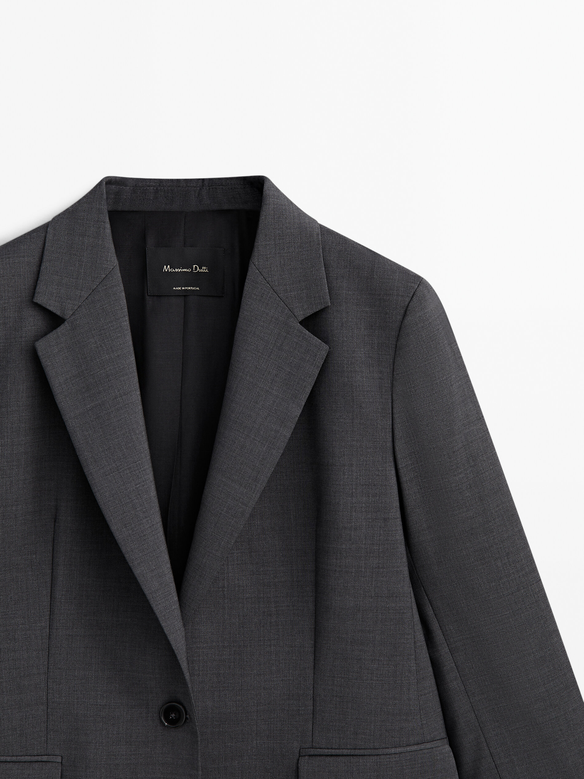 Massimo dutti grey 2025 blazer