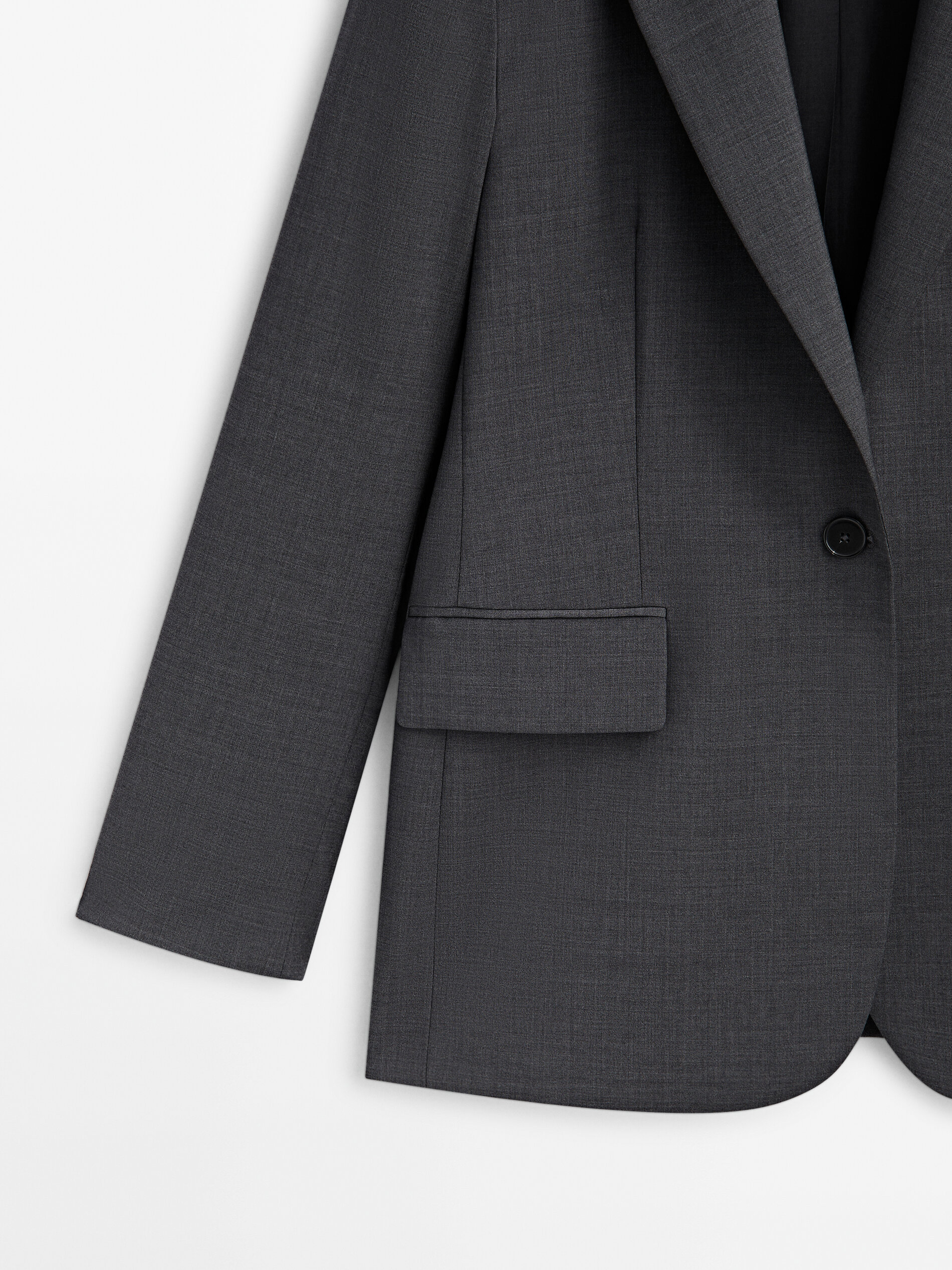 Massimo dutti grey blazer deals
