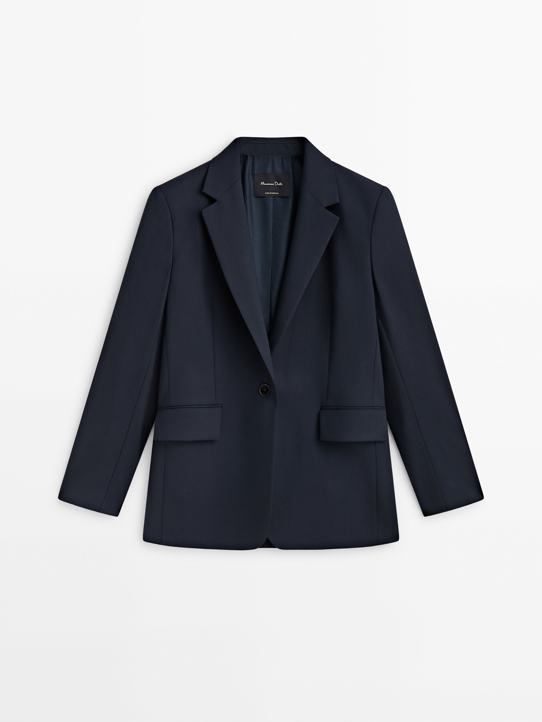 Ladies navy wool blazer shop