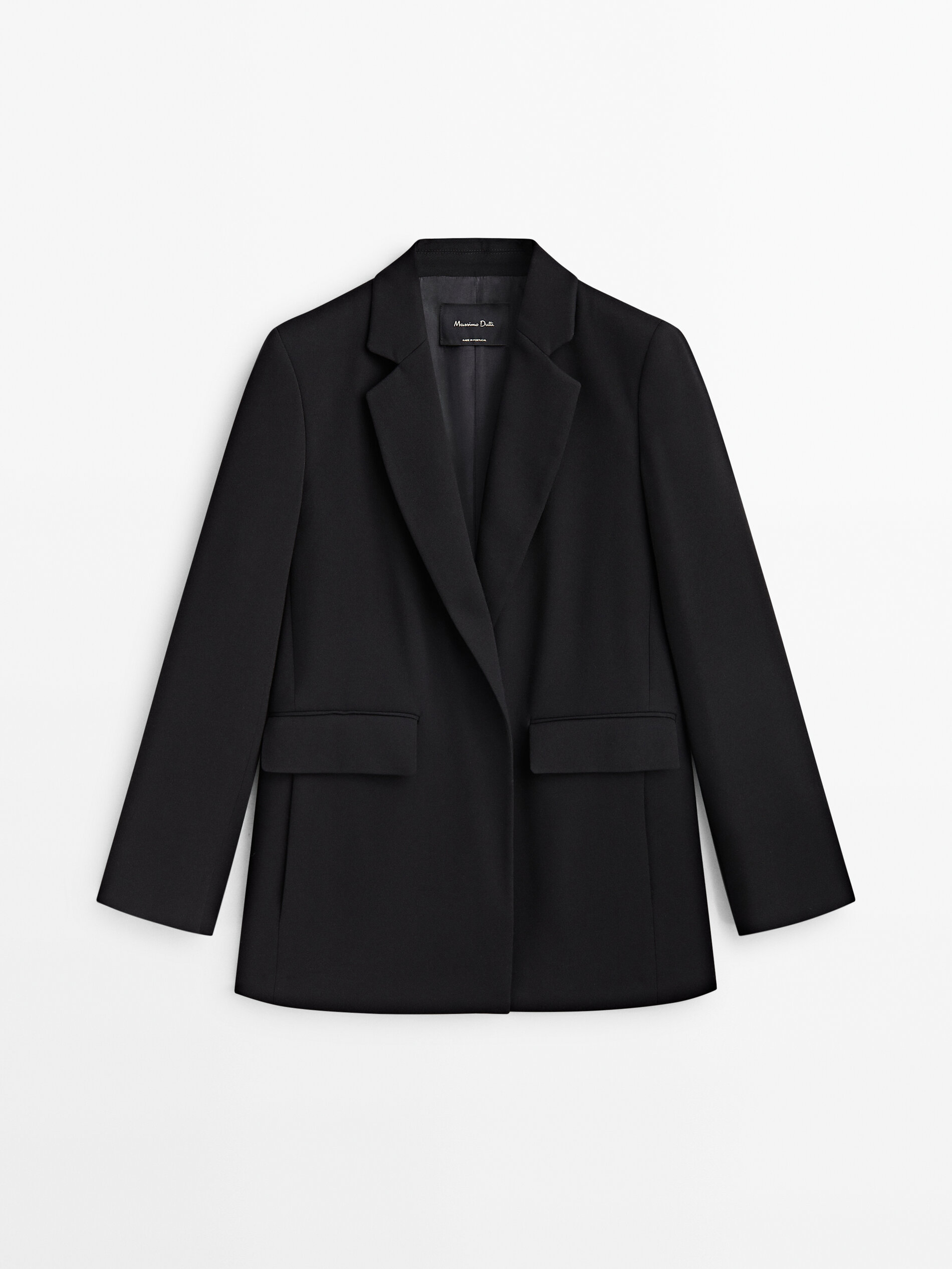 Veste tailleur en tissu cr pe