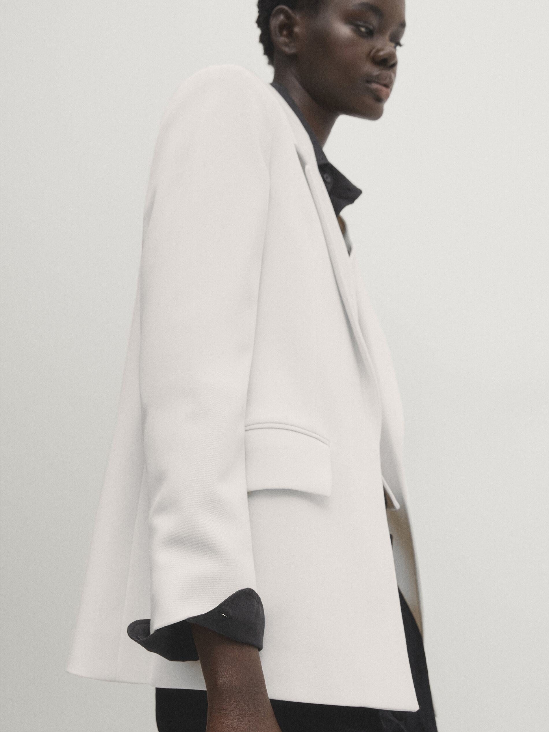 Massimo dutti outlet white blazer