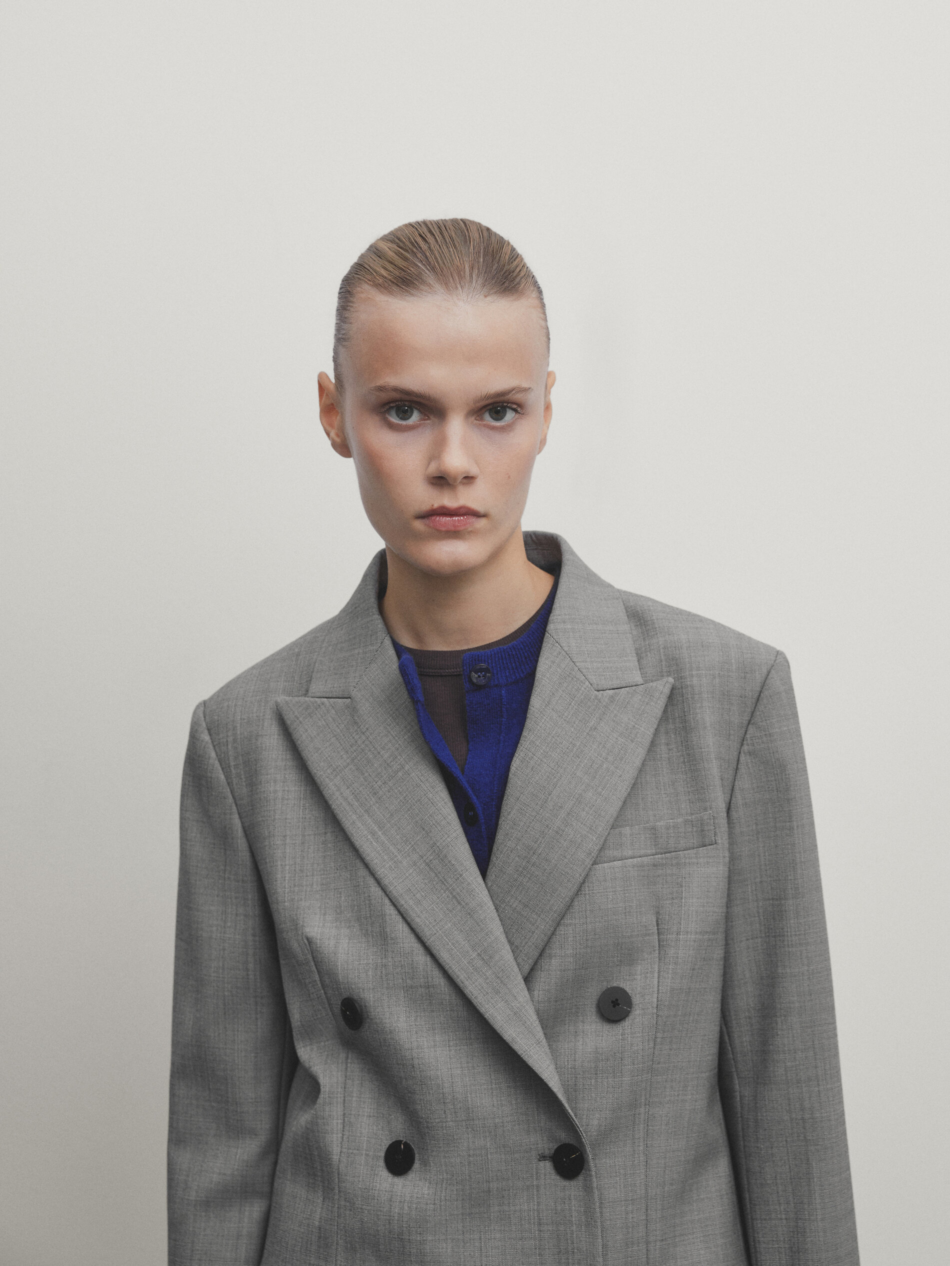 Massimo dutti double breasted outlet blazer
