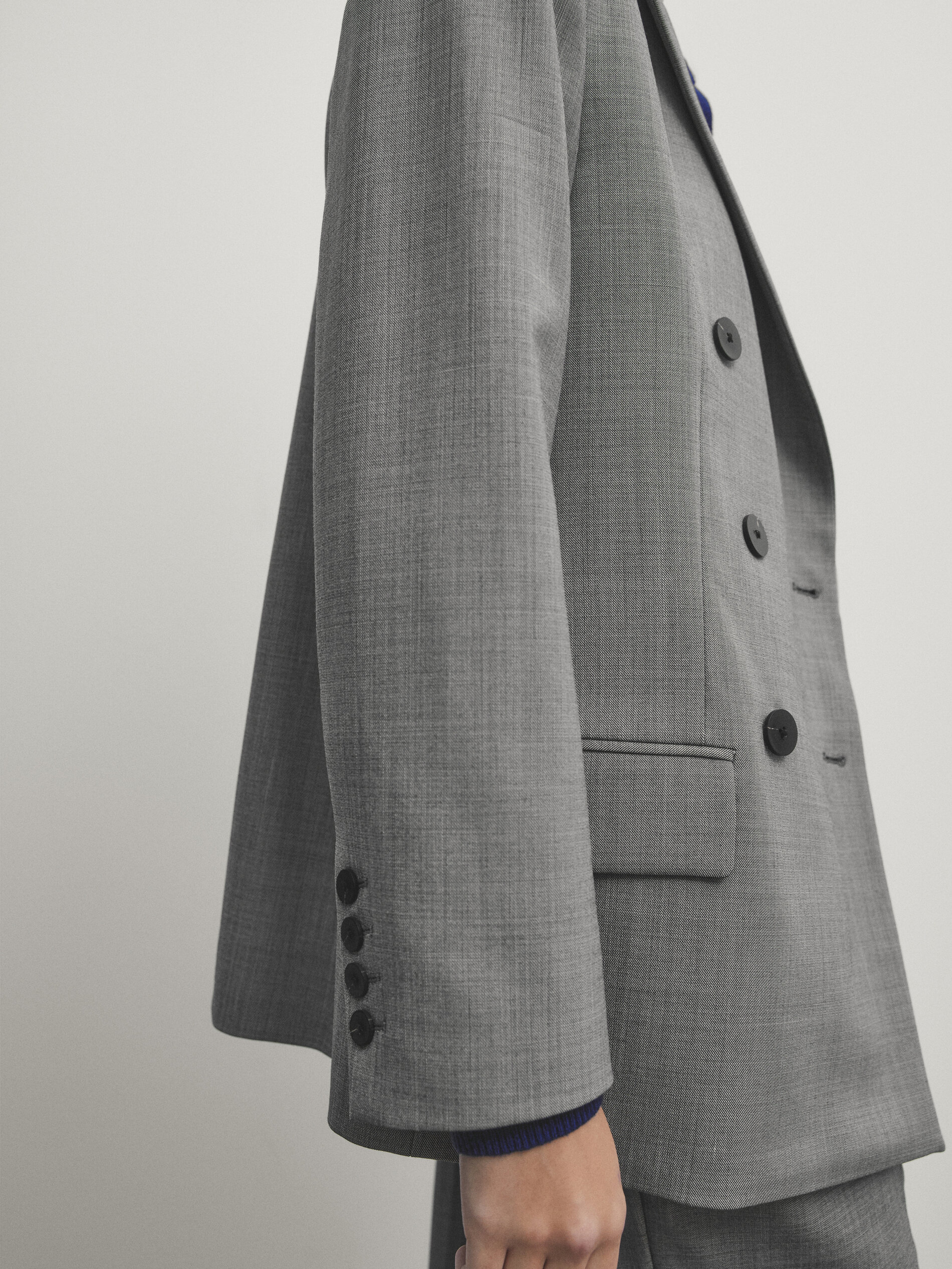 Double breasted fil fil suit blazer