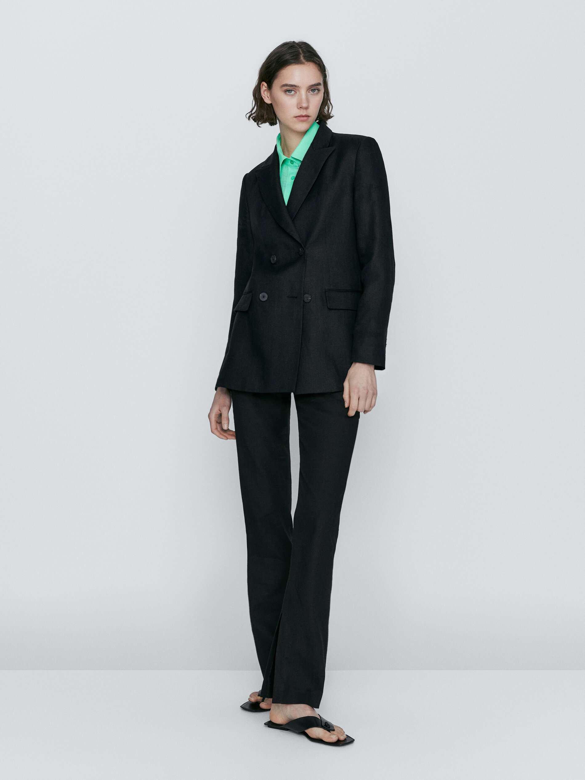Massimo dutti sales double breasted dress