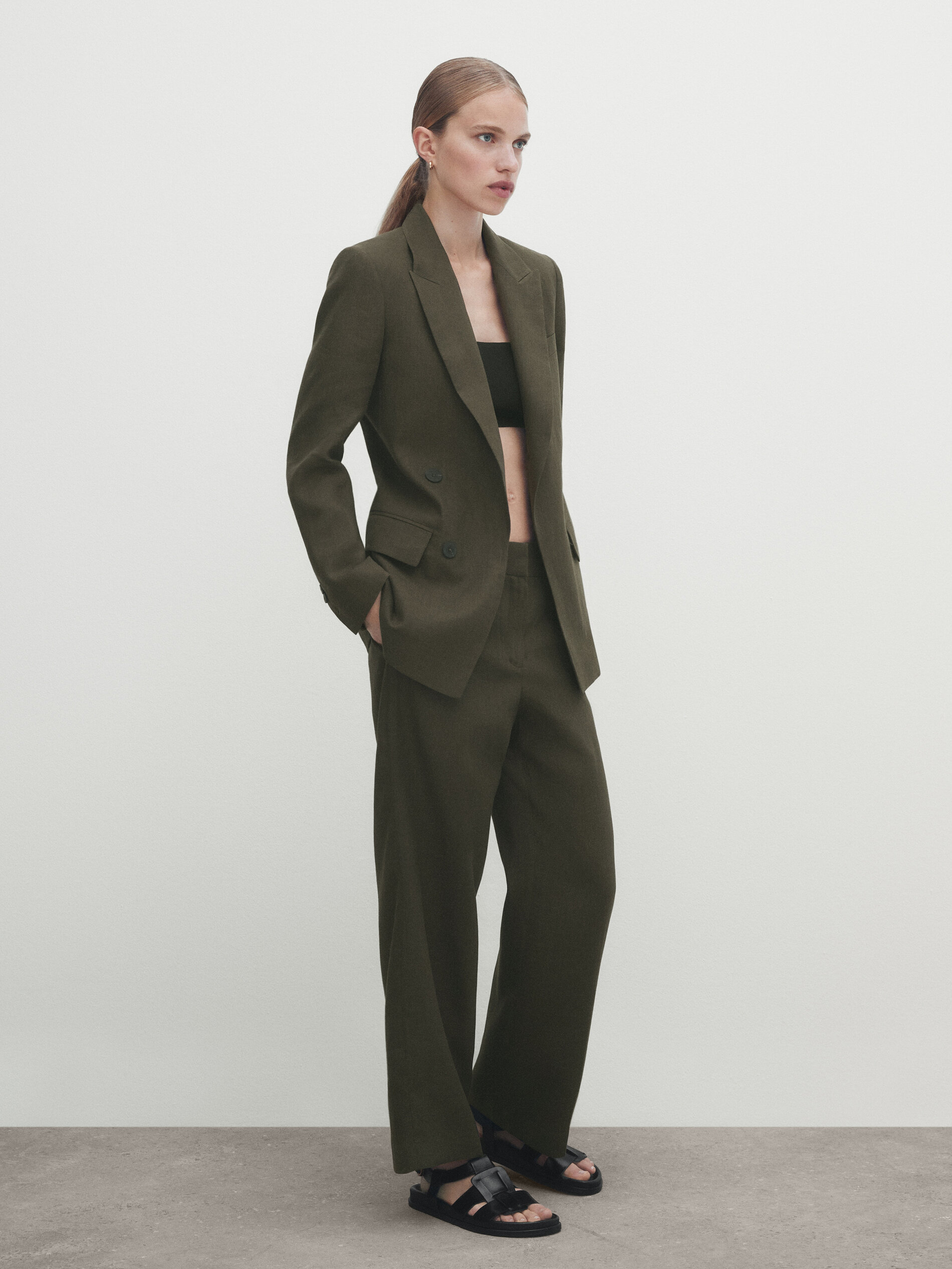 Massimo dutti best sale double breasted dress