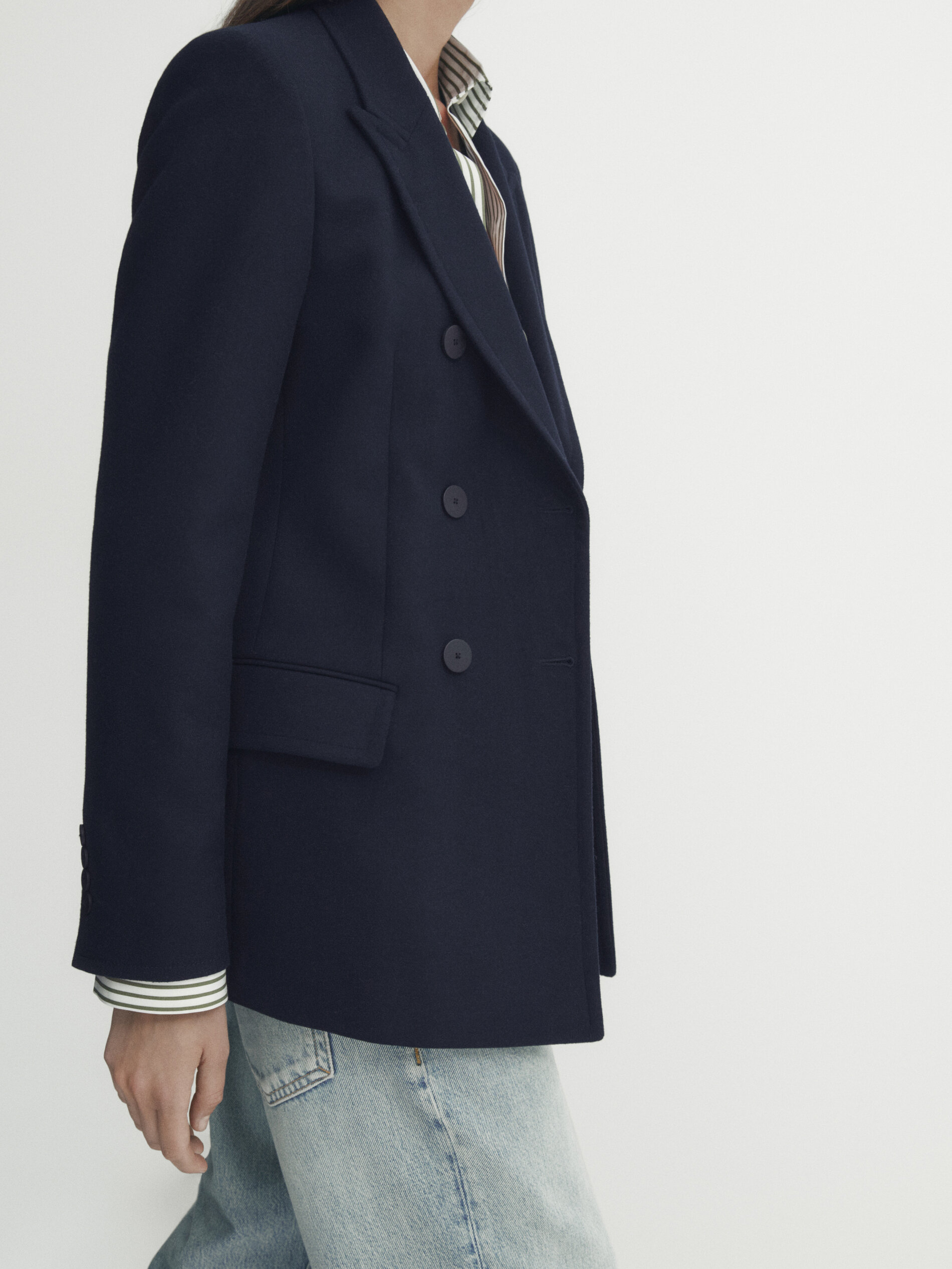Massimo dutti navy blazer new arrivals