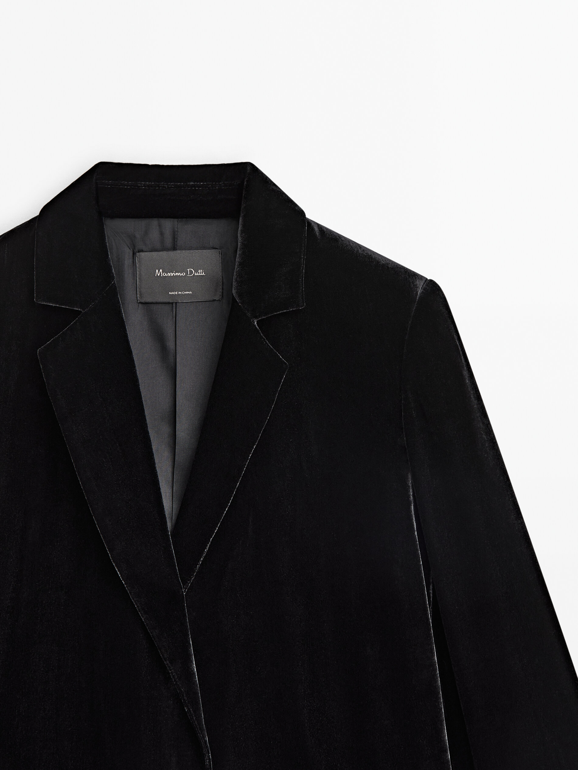 Velvet down shop jacket massimo dutti