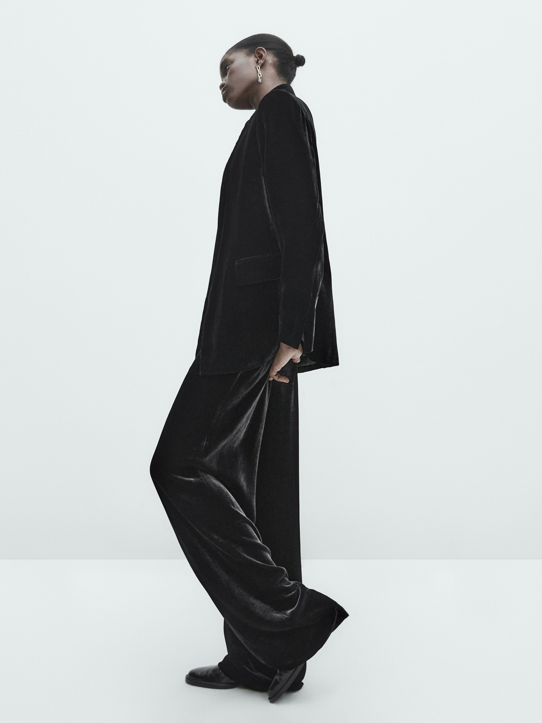Massimo dutti velvet best sale coat
