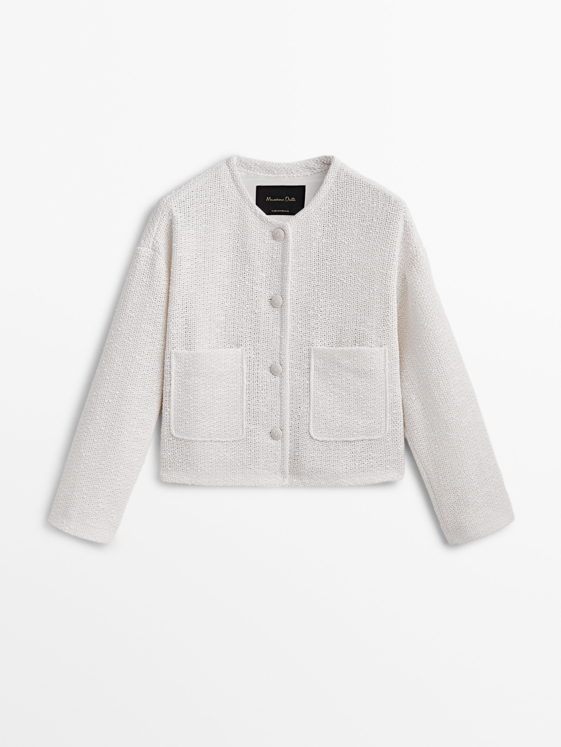 Massimo dutti shop white jacket