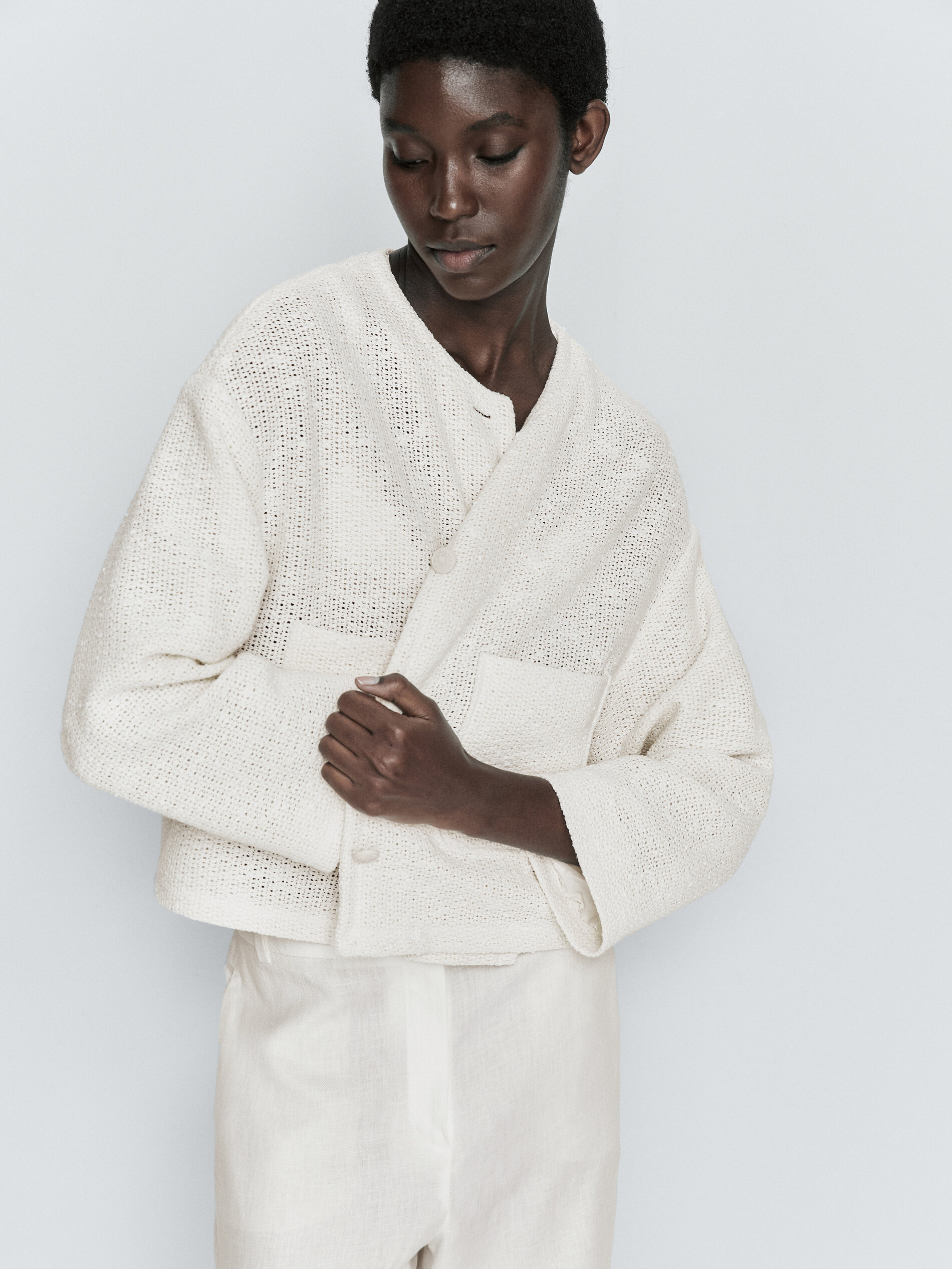 Massimo dutti deals white jacket