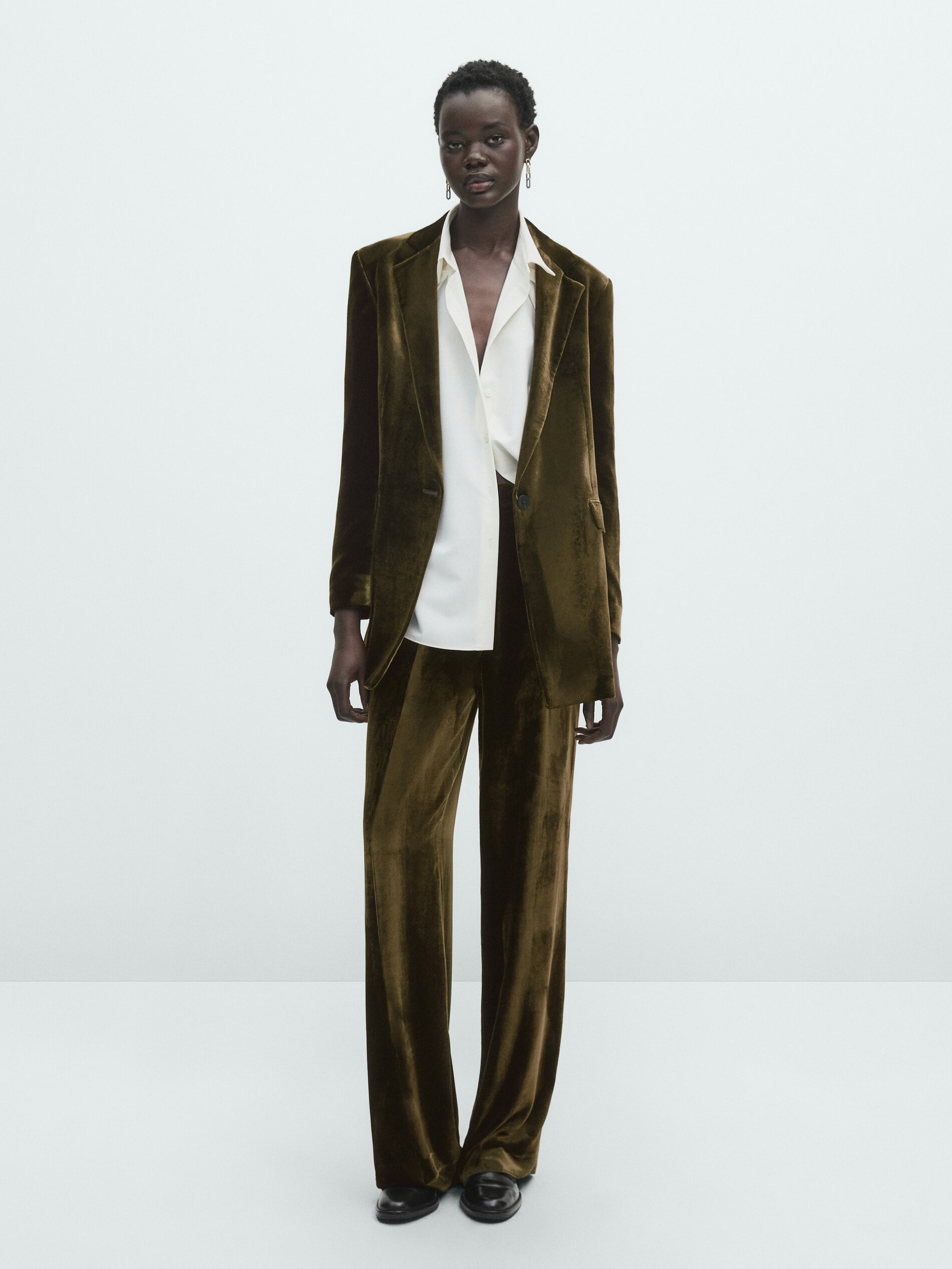 Zara velvet clearance suit